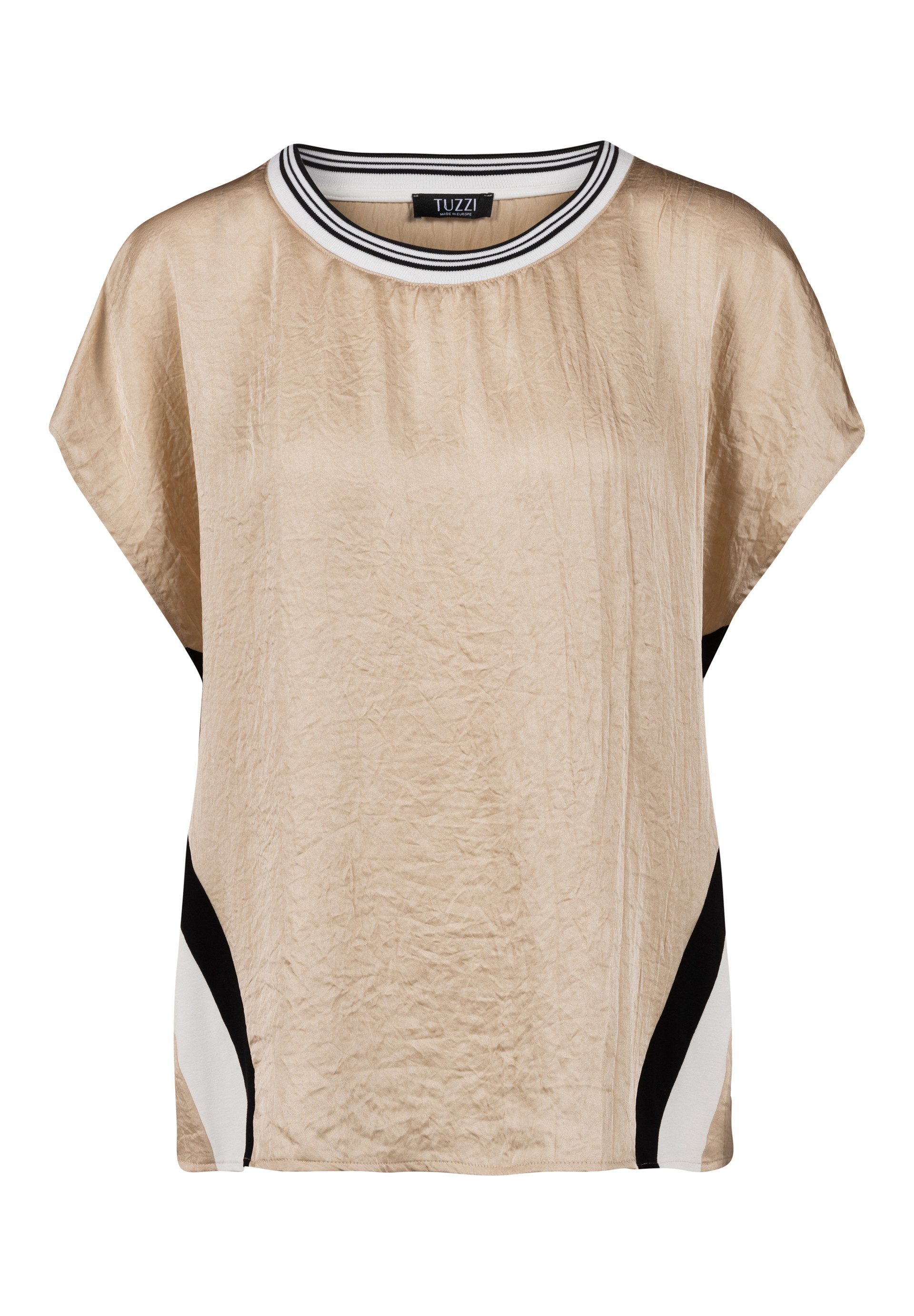 TUZZI T-Shirt mit Rippkragen günstig online kaufen