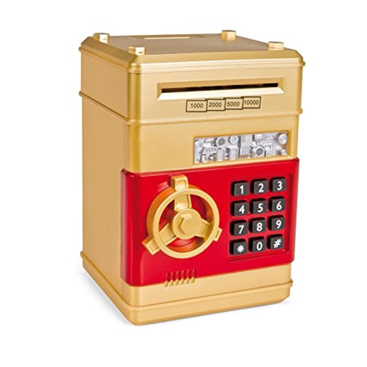 efaso Spardose Elektronische Spardose in Gold / Sparschwein mit Pin - Geld günstig online kaufen