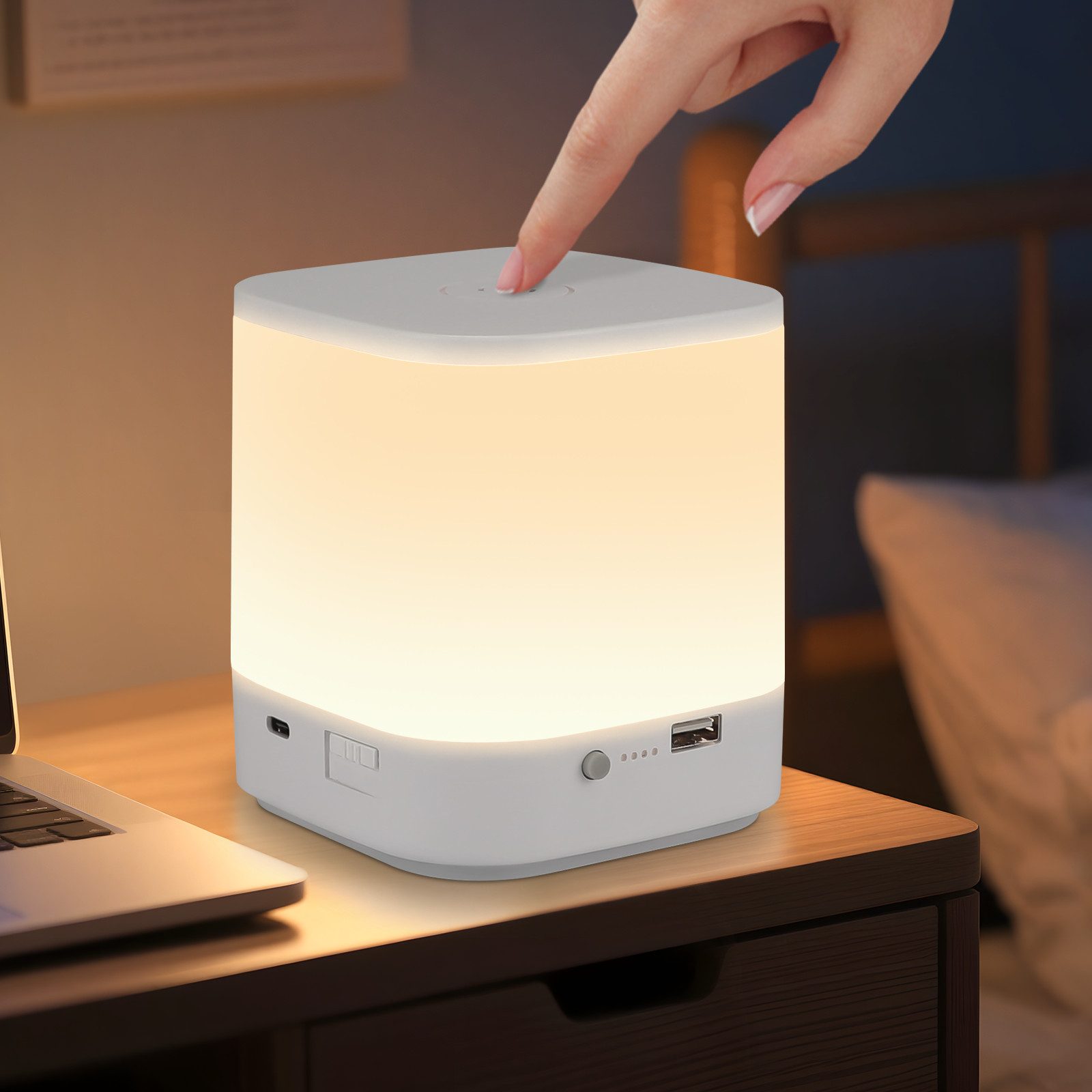 Nettlife LED Nachttischlampe 2ER Touch Dimmbar günstig online kaufen