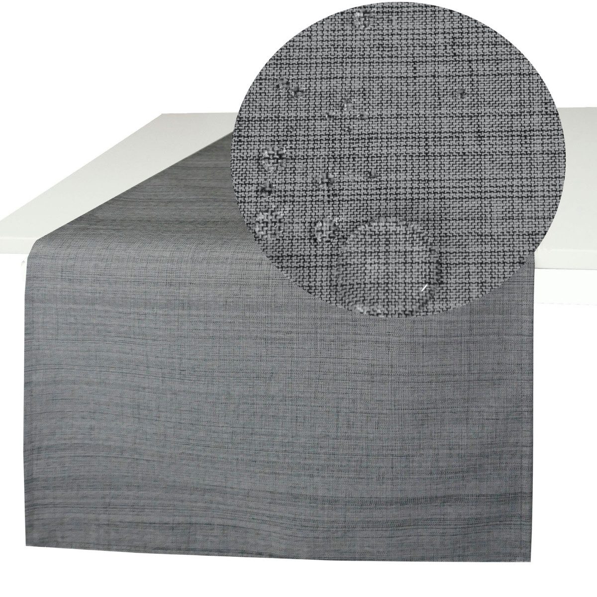 Tischdecke SAISON Outdoor Grau 40x140 Tischläufer günstig online kaufen