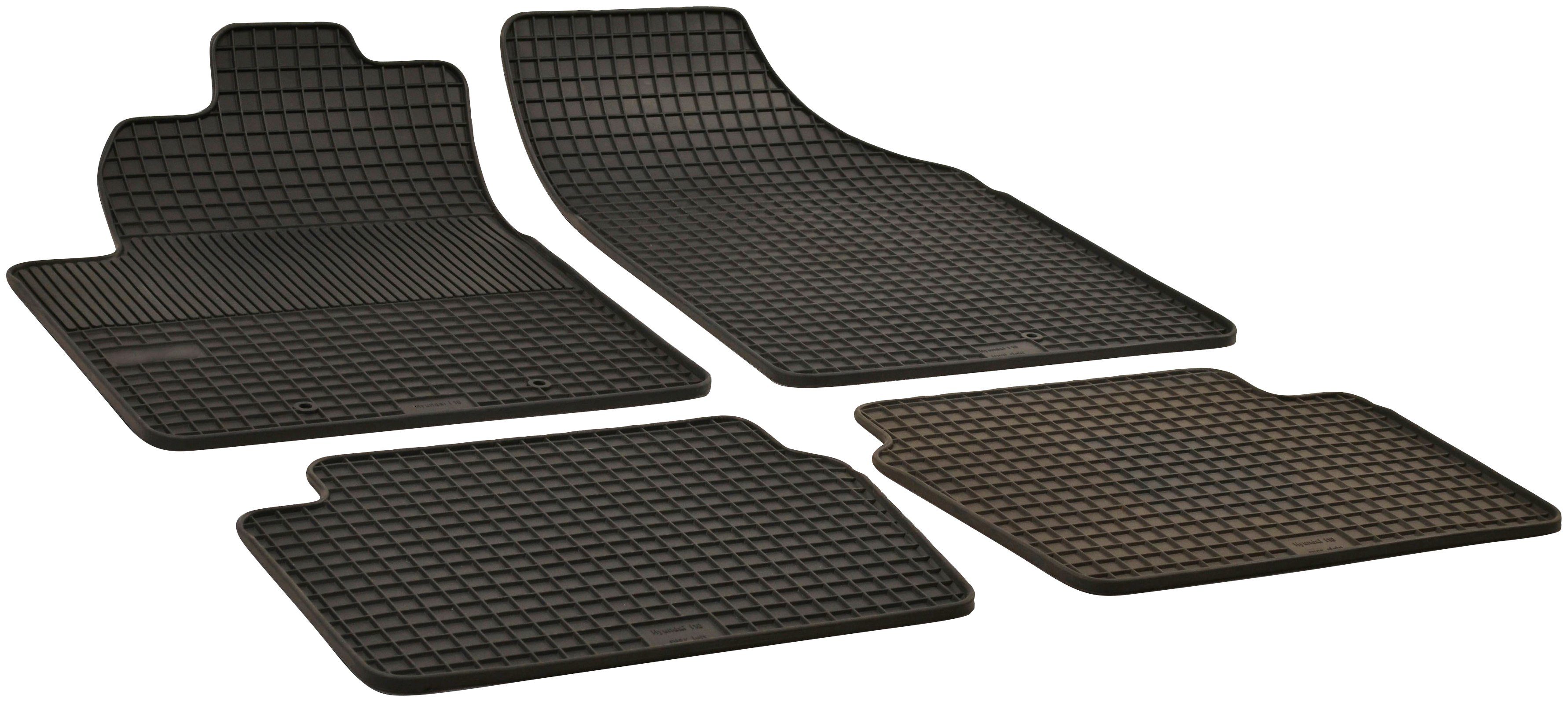 WALSER Passform-Fußmatten (4 St), für Hyundai i10 Schrägheck, für Hyundai i10 (PA) 10/2007-Heute