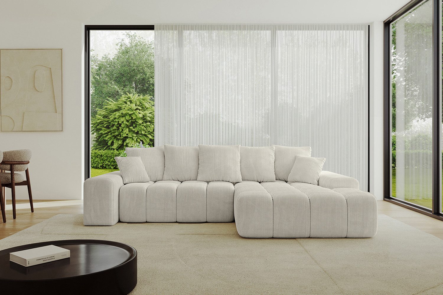 ALTDECOR Ecksofa ENSI-L, Sofa Praktische Bequeme Funktionsecke Couch L-Form Eckcouch, Corner Sofa L-Form Vielseitige Sofa Wohnlandschaft Wohnzimmer
