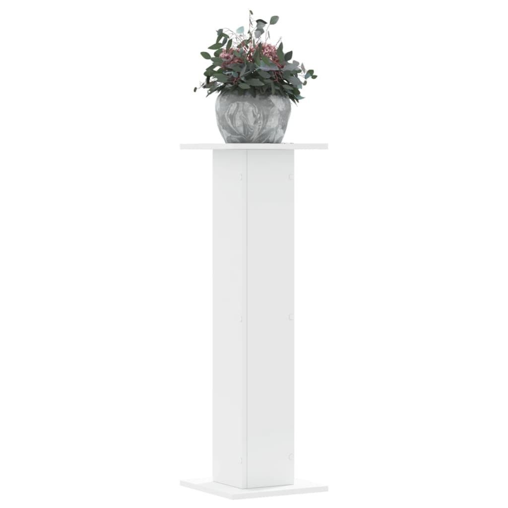 vidaXL Blumenständer Pflanzenständer 2 Stk. Weiß 30x30x95 cm Holzwerkstoff (1 St)