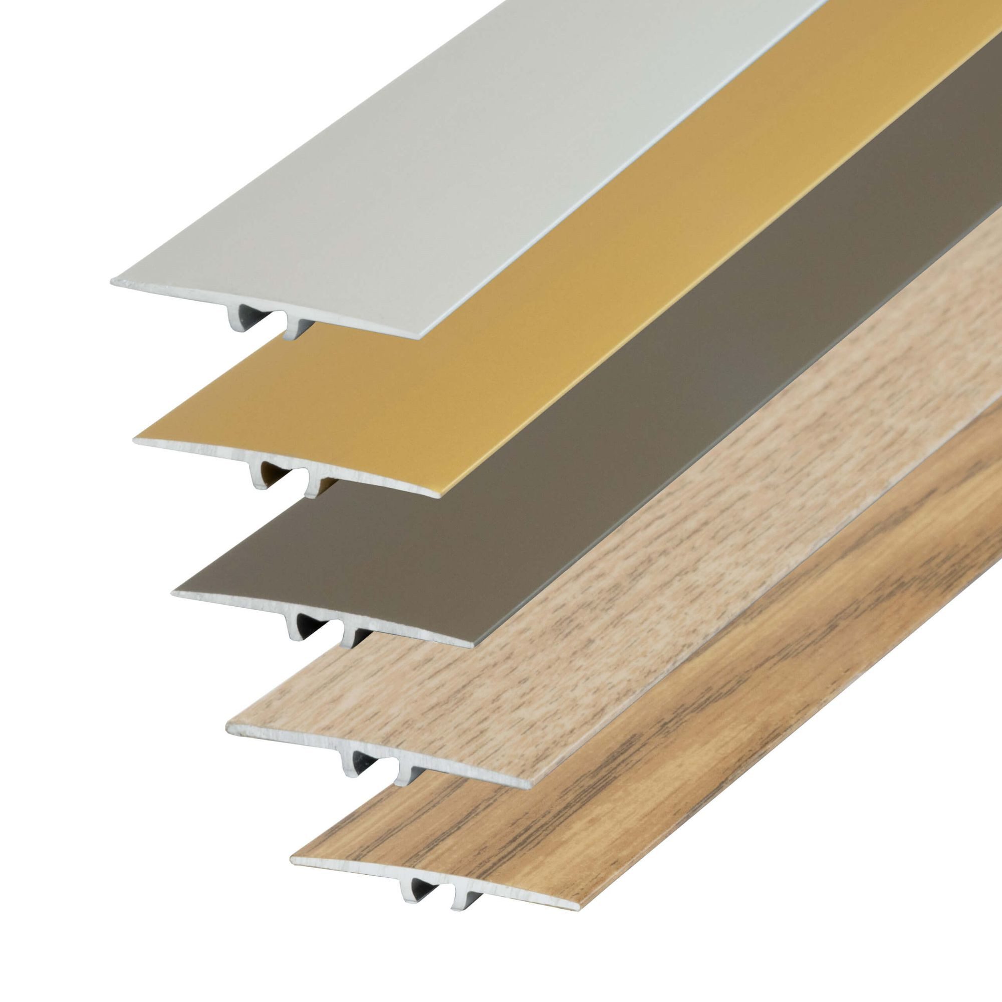 Dalsys Übergangsprofil (Aluminium, 1-St), flach Vinyl, Ламинат & Parkett - Übergangsschiene - Aluminium eloxiert