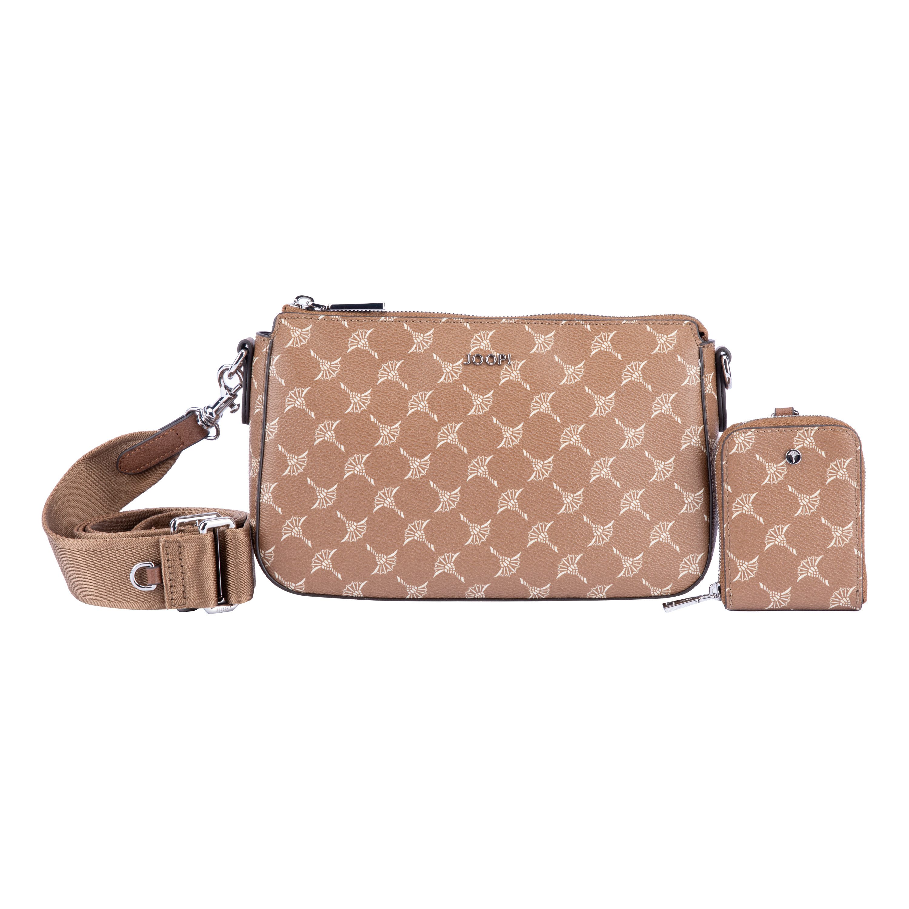 JOOP! Umhängetasche cortina 1.0 jasmina shoulderbag shz, Handtasche Damen Tasche Damen Schultertasche