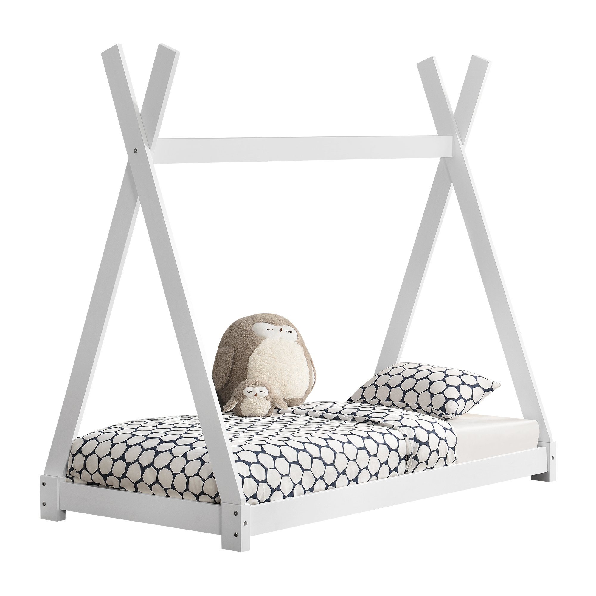 en.casa Kinderbett, »Onejda« Kinderbett Tipi Bett günstig online kaufen