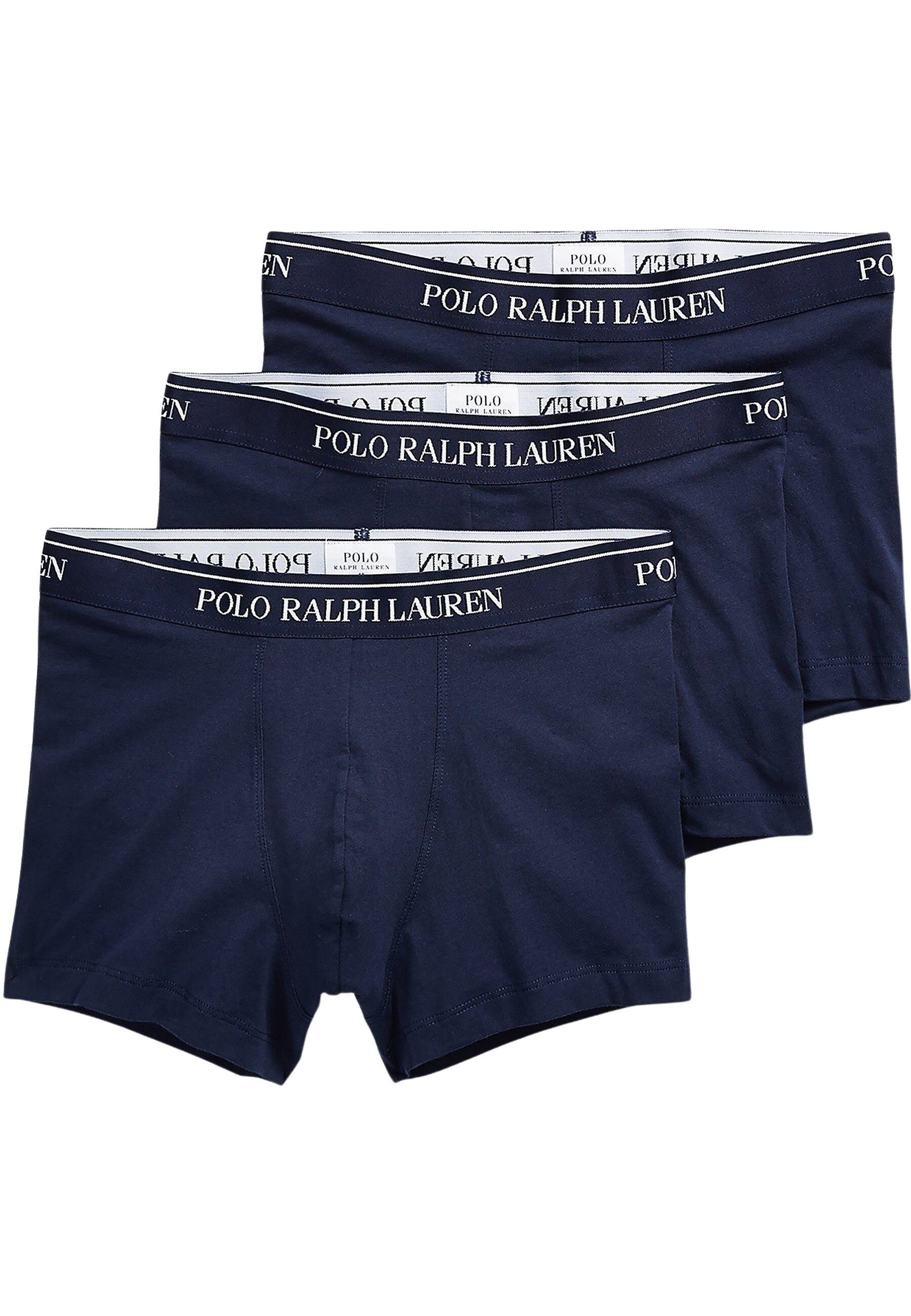 Polo Ralph Lauren Dreierpack (3-St) Boxershorts Lauren Boxershorts Ralph Basic Trunks dunkelblau