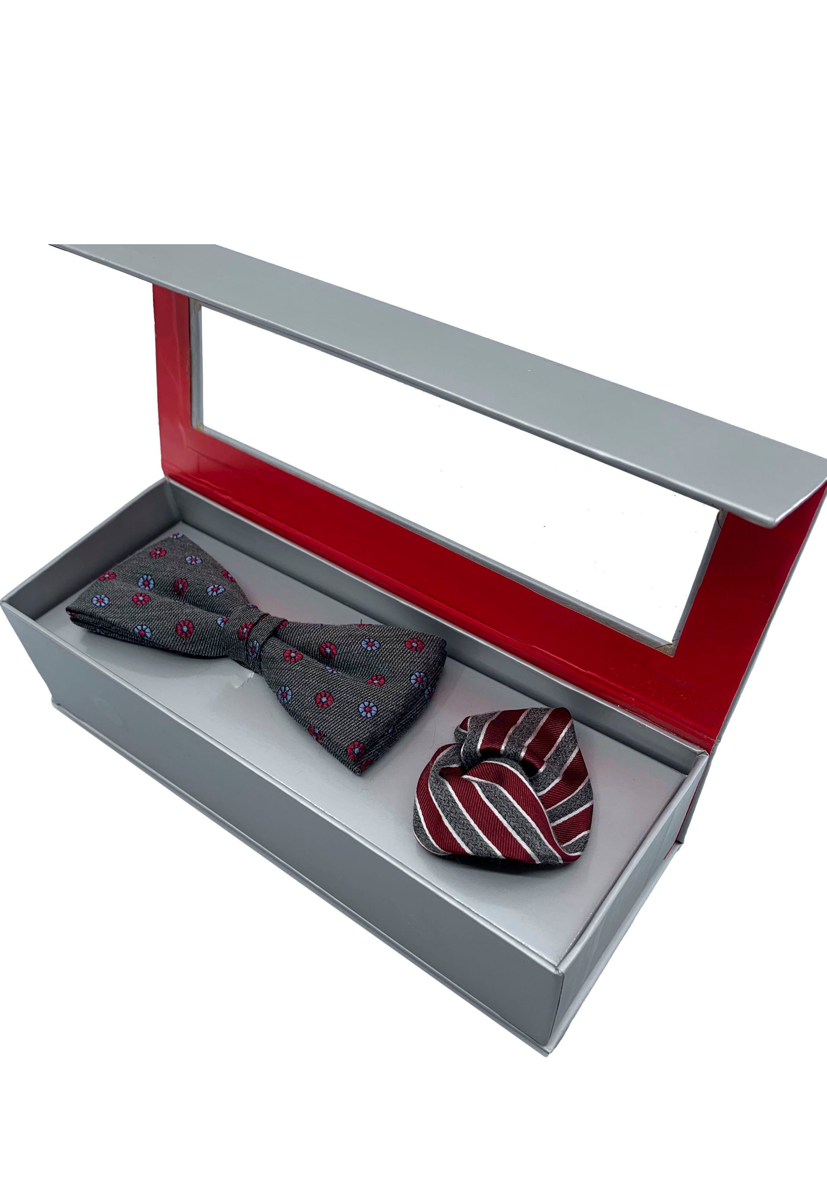 Cinque Fliege (Set, 2-St) Seide-Viskosemischung, mit ausgefallenem Herbst-W günstig online kaufen