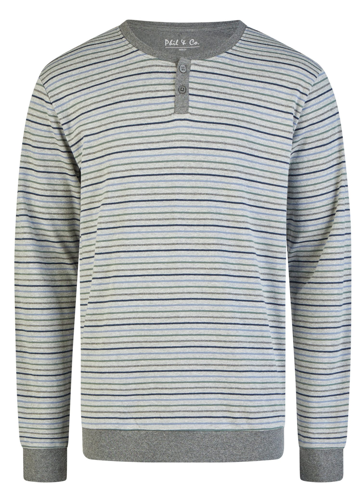 Phil & Co. Schlafanzug Herren Pyjama Interlock Qualität (2 tlg) Modisch günstig online kaufen