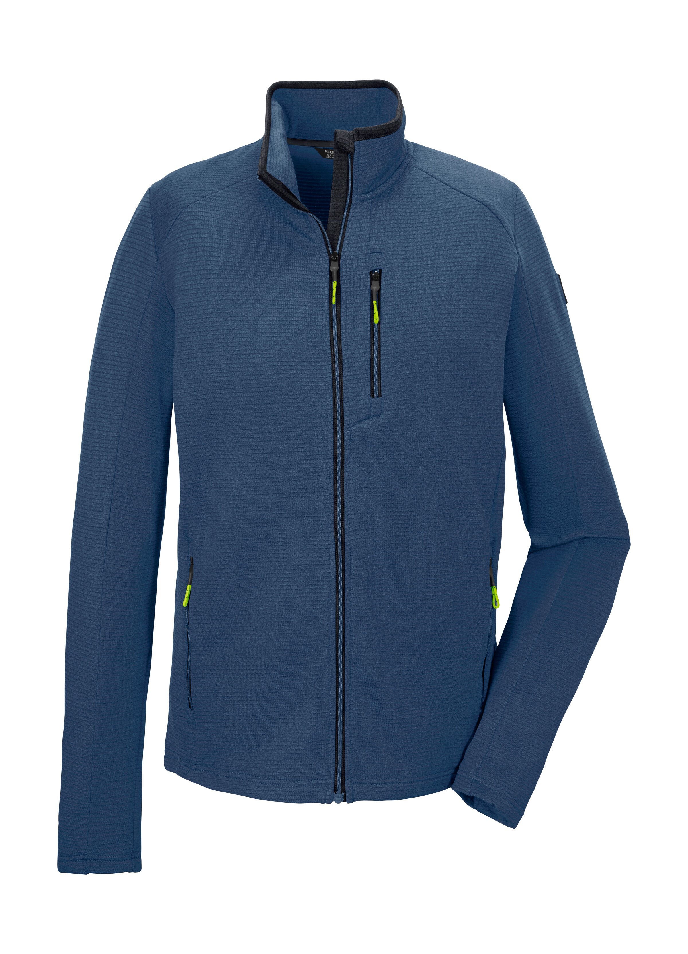 Killtec Strickjacke KOS 92 MN FLX JCKT Sportliche Herrenjacke mit Kinnschutz und verschließbaren Taschen