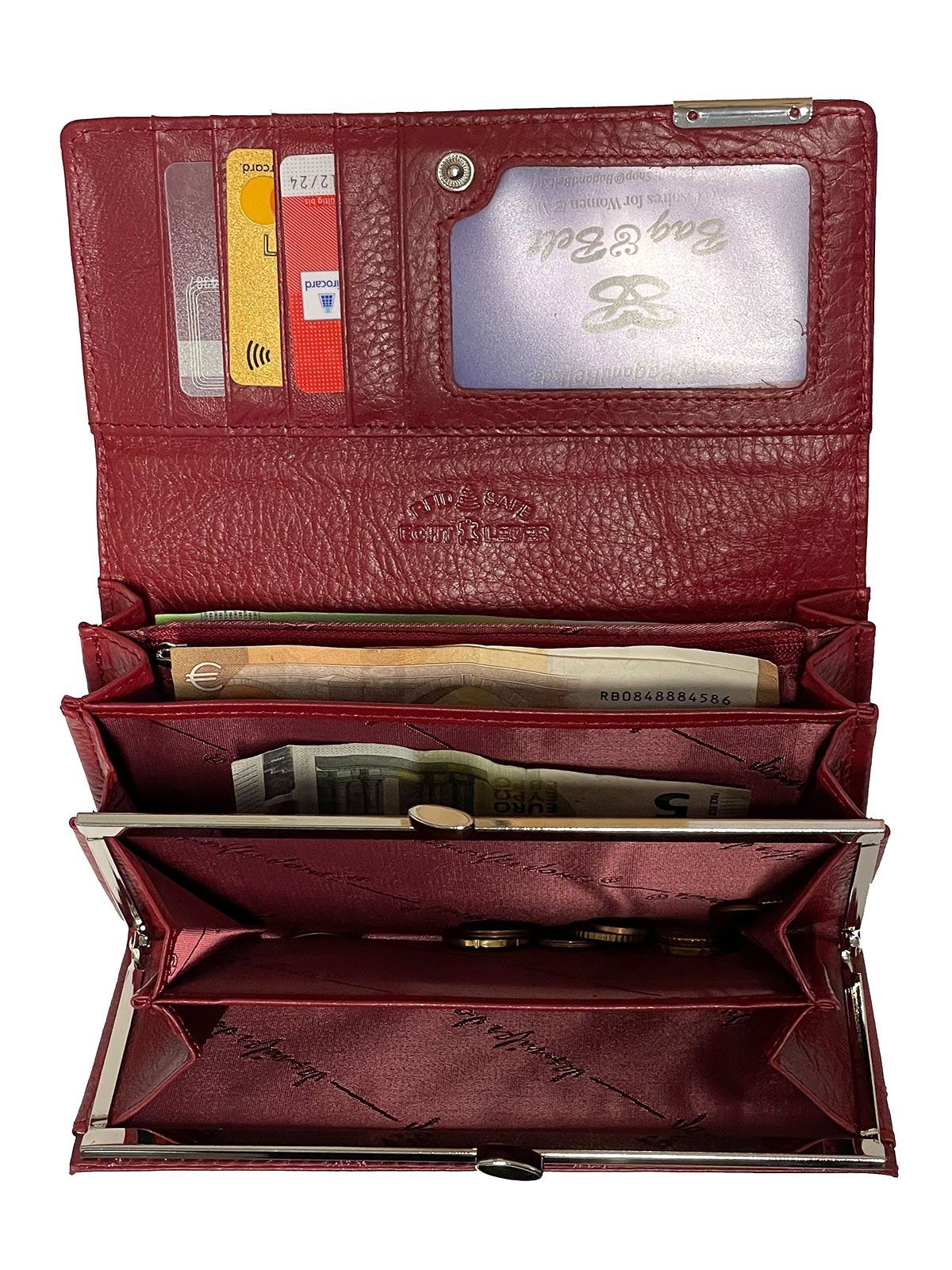 Jennifer Jones Geldbörse Bügel-Kleinfach CC-Slots 8 und Damen-Knipsbörse-RFID-Kroko-Design