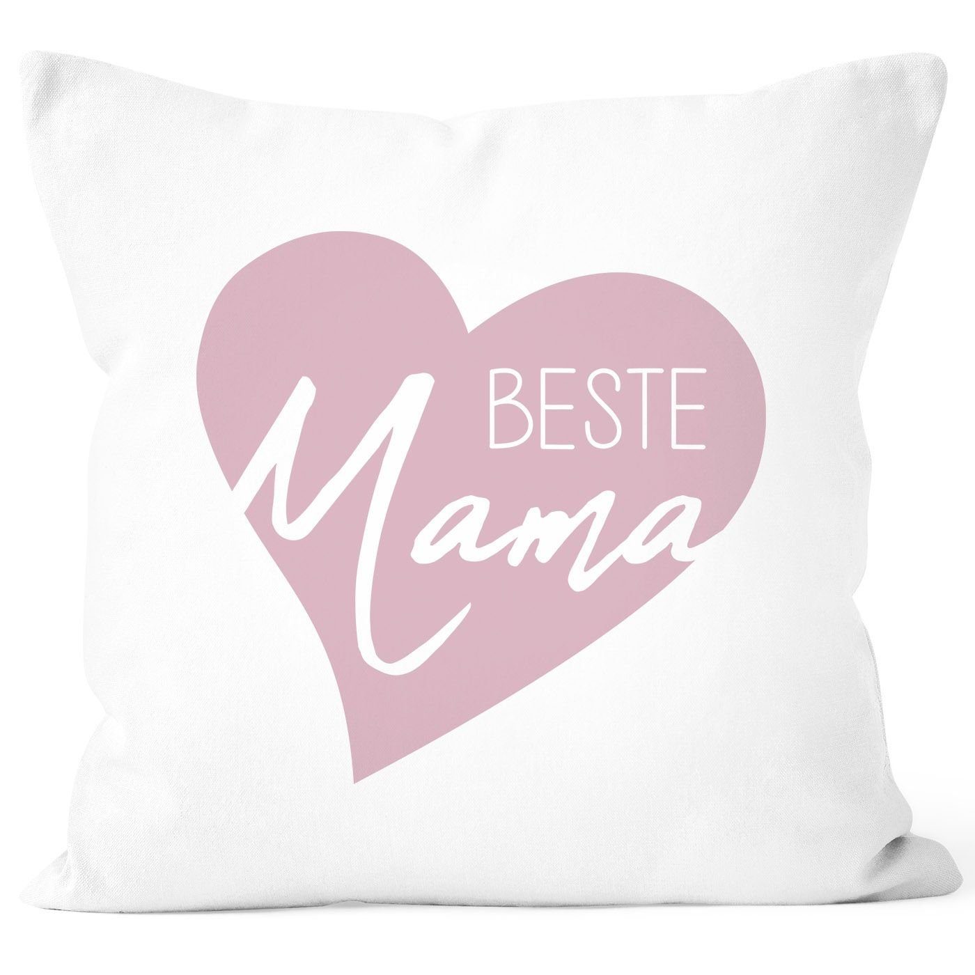 SpecialMe Dekokissen Kissen-Bezug Beste Mama Muttertag Geschenk Herz für Geburtstag Mama zum Weihnachten SpecialMe®