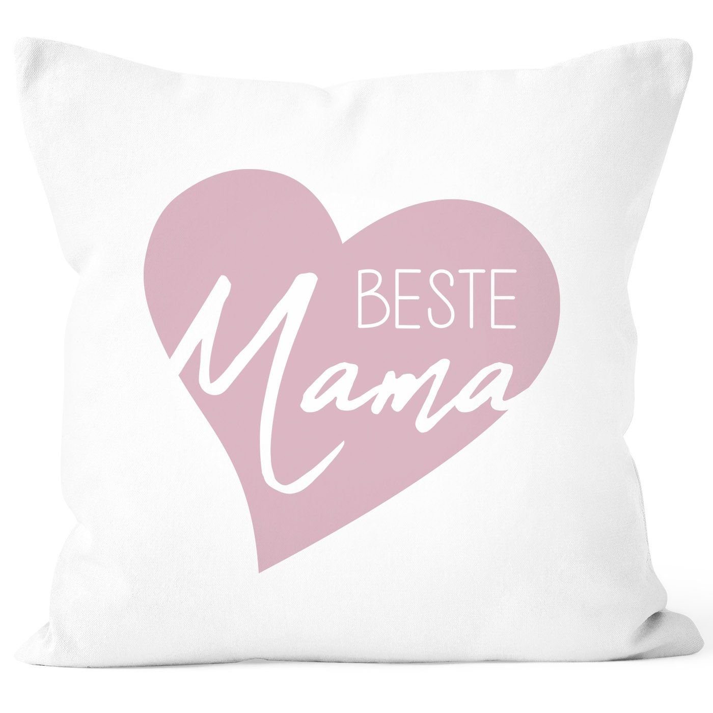 SpecialMe Dekokissen Kissen-Bezug Beste Mama Herz Geschenk für Mama zum Mut günstig online kaufen