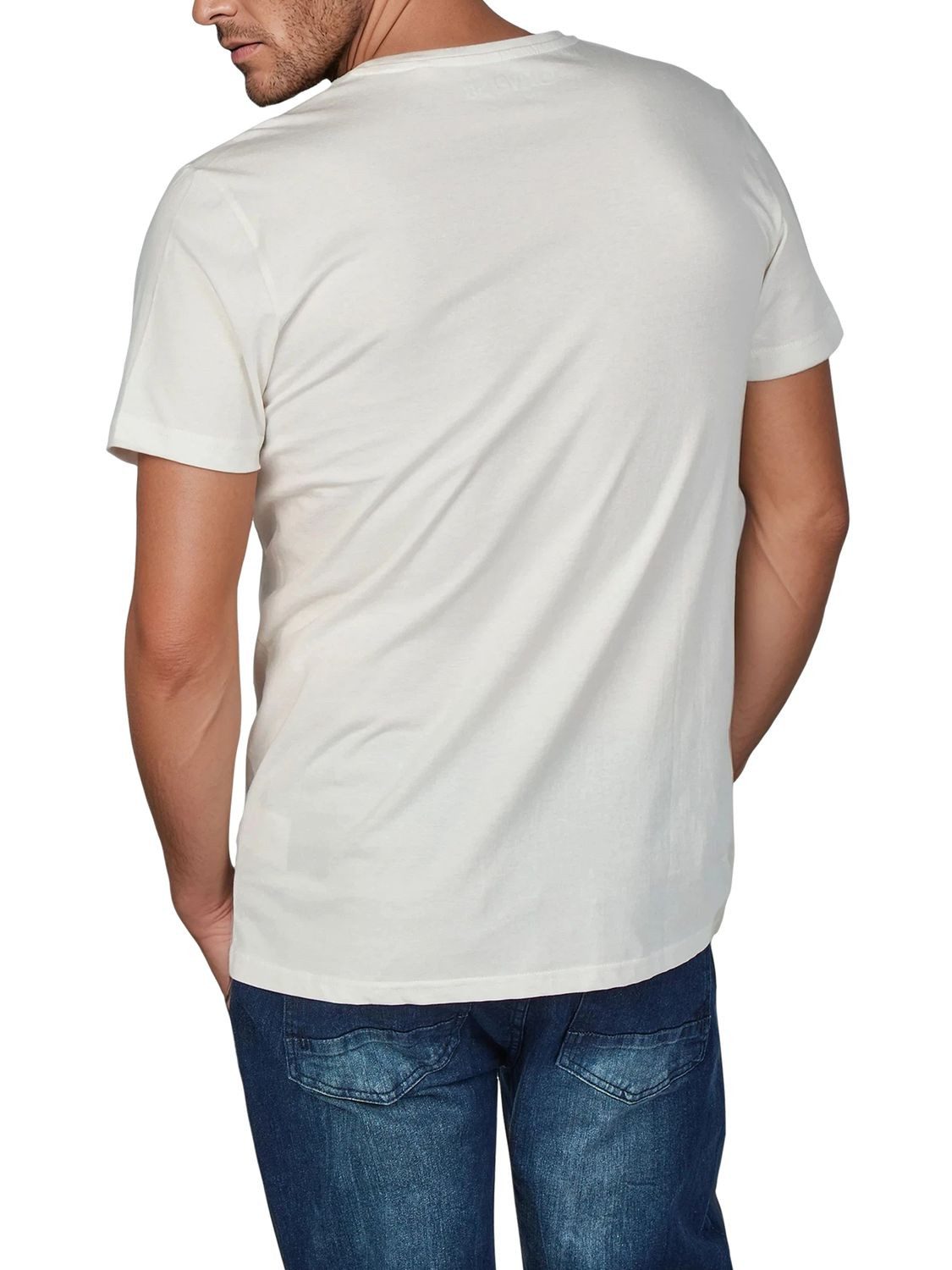 riverso T-Shirt Herren Fotoprintshirt RIVLukas Regular Fit (1-tlg) Kurzarm Tee Shirt mit Rundhalsausschnitt aus 100% Baumwolle