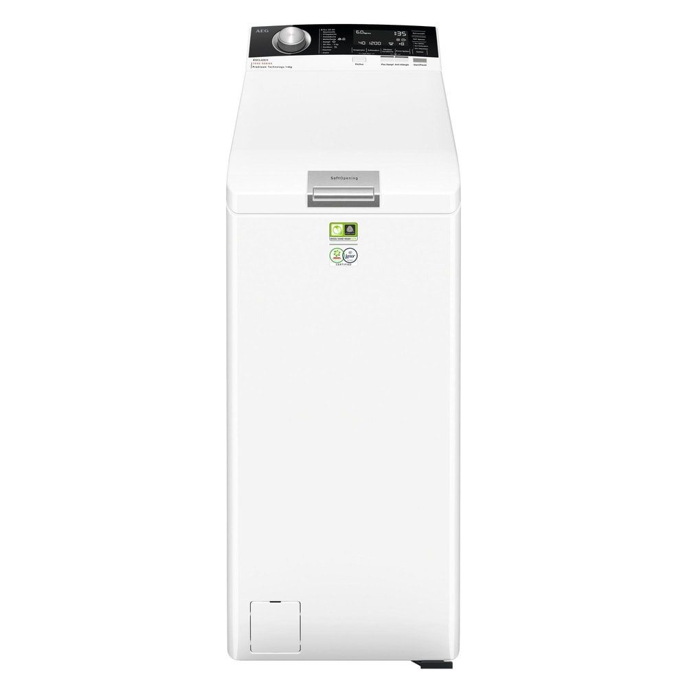 AEG Waschmaschine Toplader B U/Min LTR7E80569 1500 EEK: 6 weiß freistehend Toplader kg