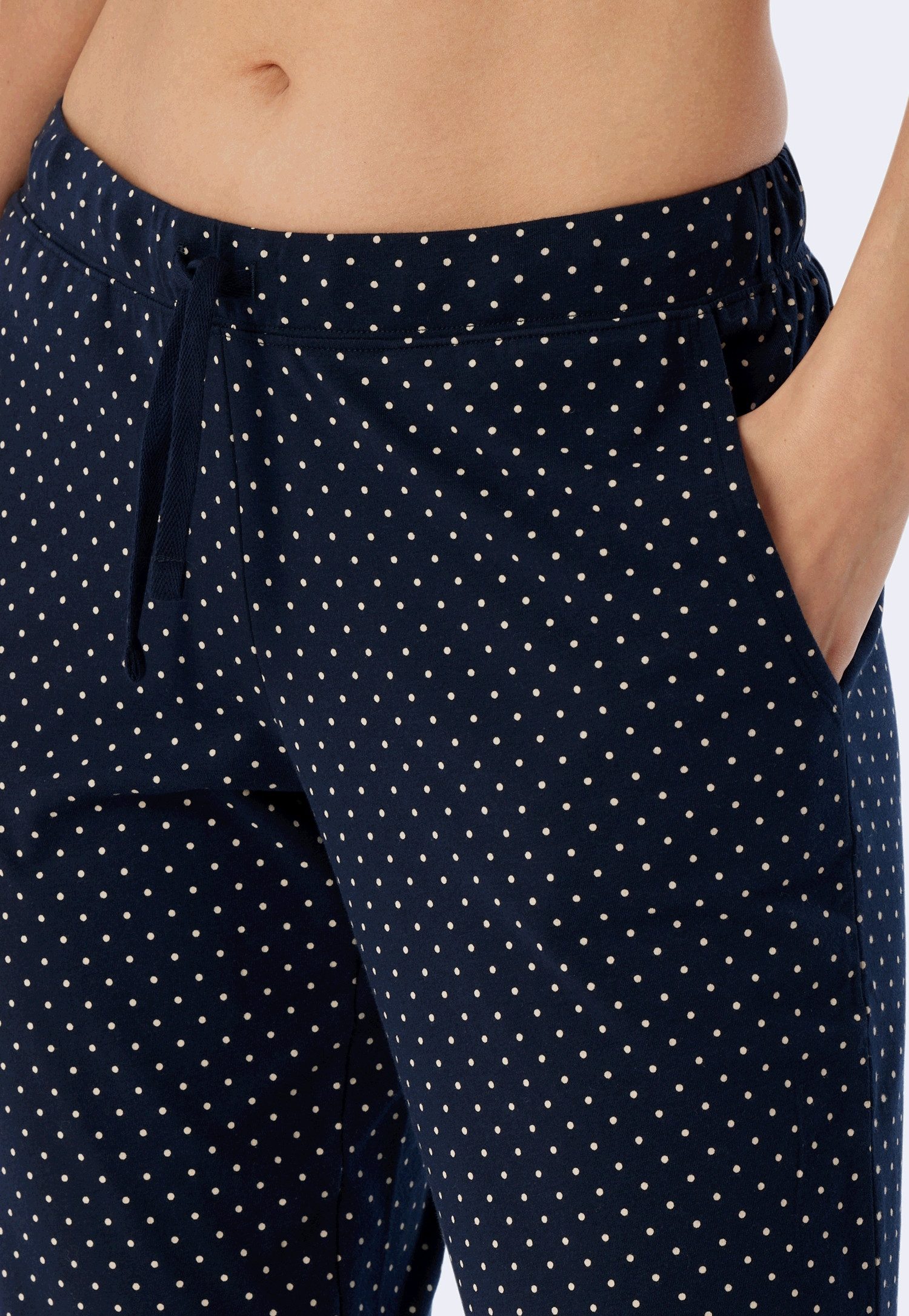 Schiesser 3/4-Hose Mix + Relax seitliche Taschen, Bindeband – Bild 5 von 5