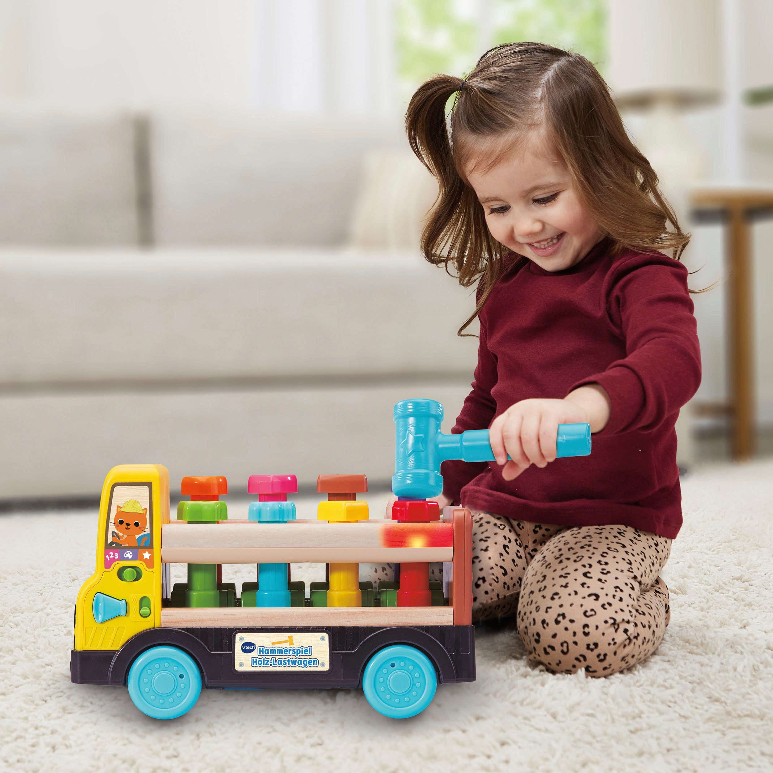 Vtech® Lernspielzeug Hammerspiel Holz-Lastwagen – Bild 3 von 4