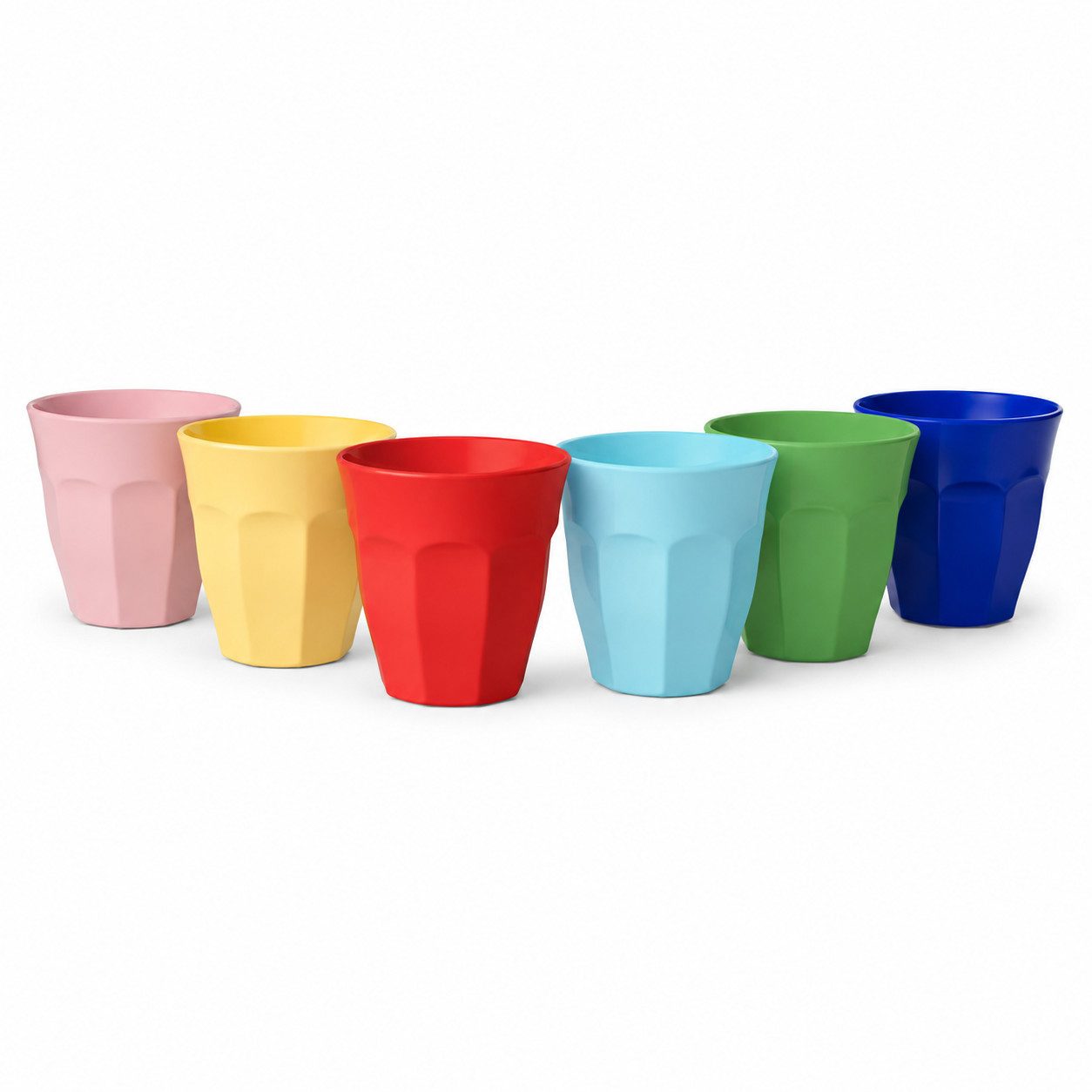 rice Becher Melamin Becher Set bunt robust für entspannten Familienalltag, 1-tlg., Melamin