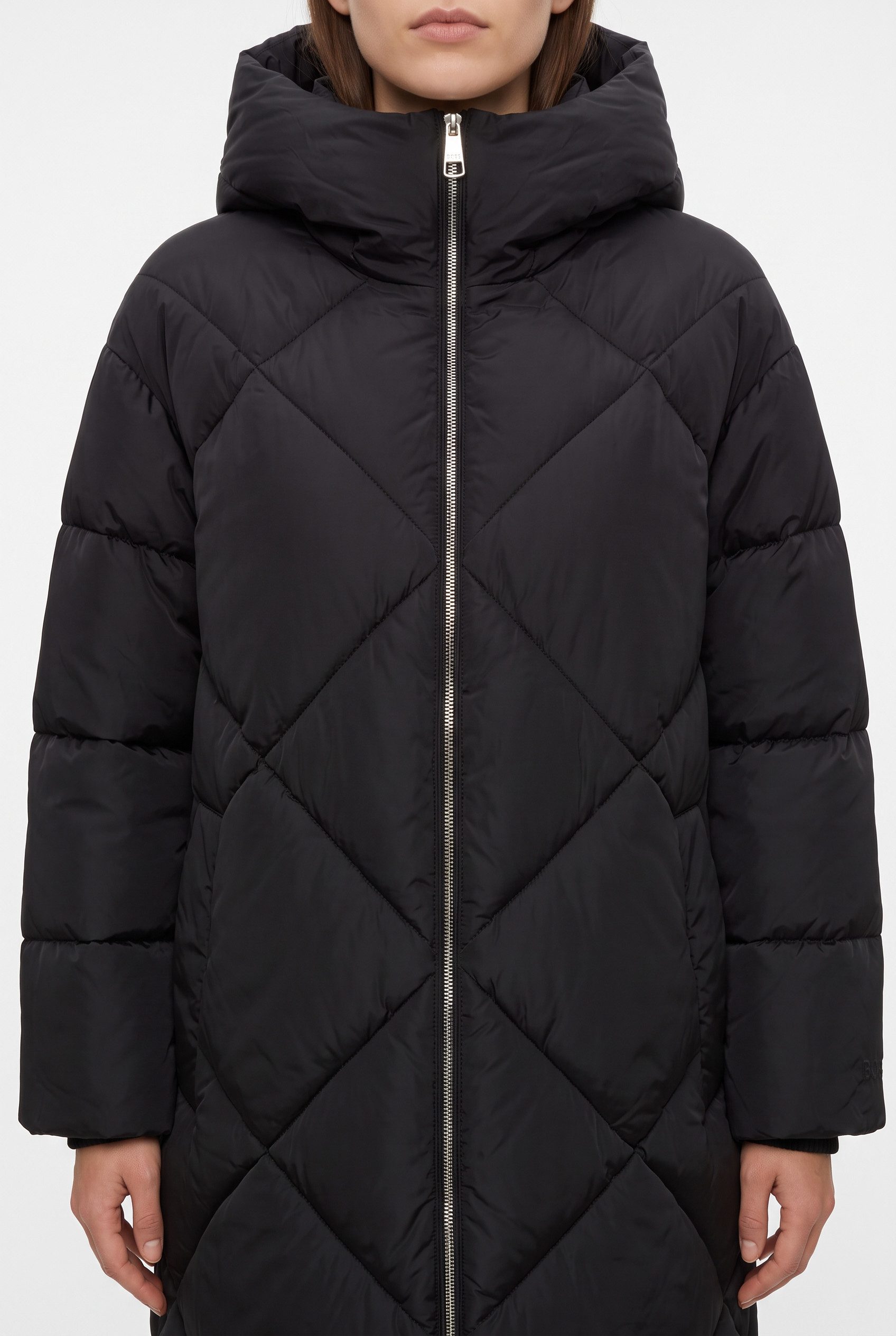 BOSS ORANGE Steppmantel Pyrani Premium Damenmode mit wasserabweisendem Finish, Kapuze