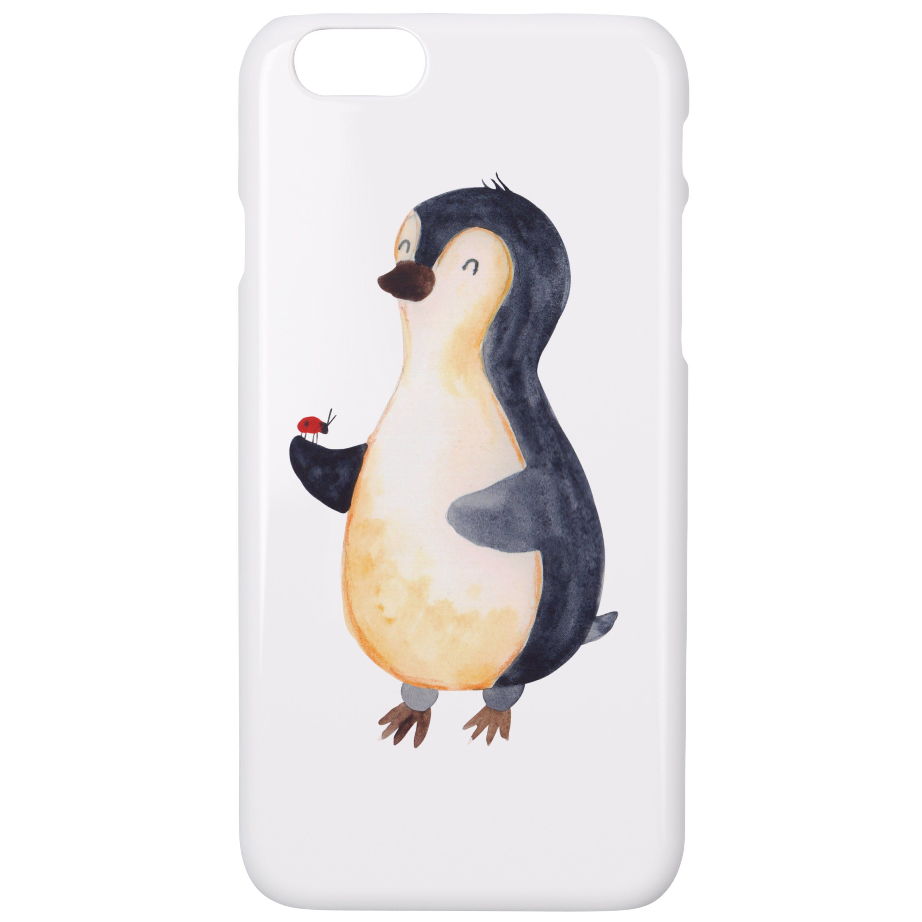 Mr. & Mrs. Panda Handyhülle Pinguin Marienkäfer Weiß Geschenk