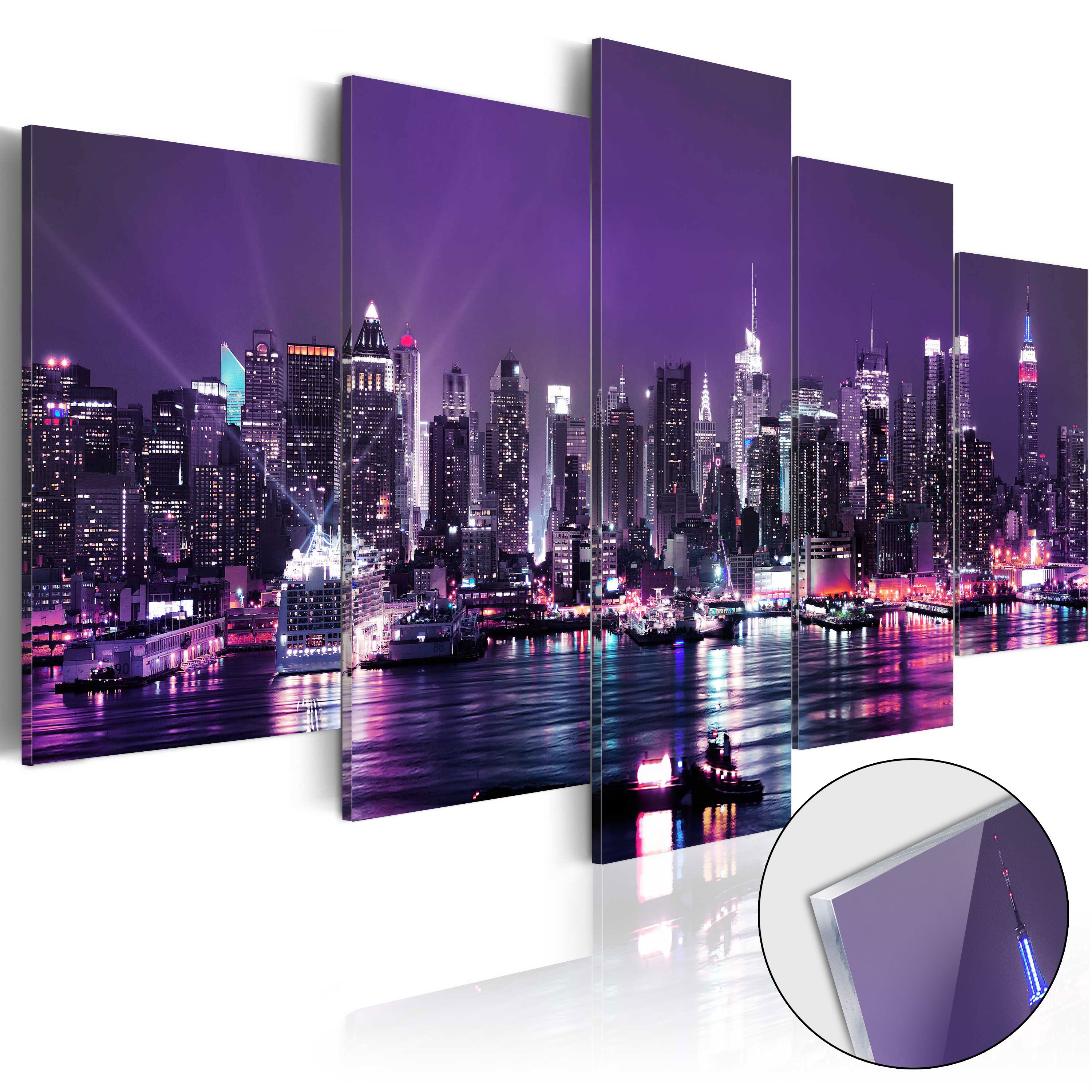 Artgeist Acrylglasbild Purple Sky [Glass]