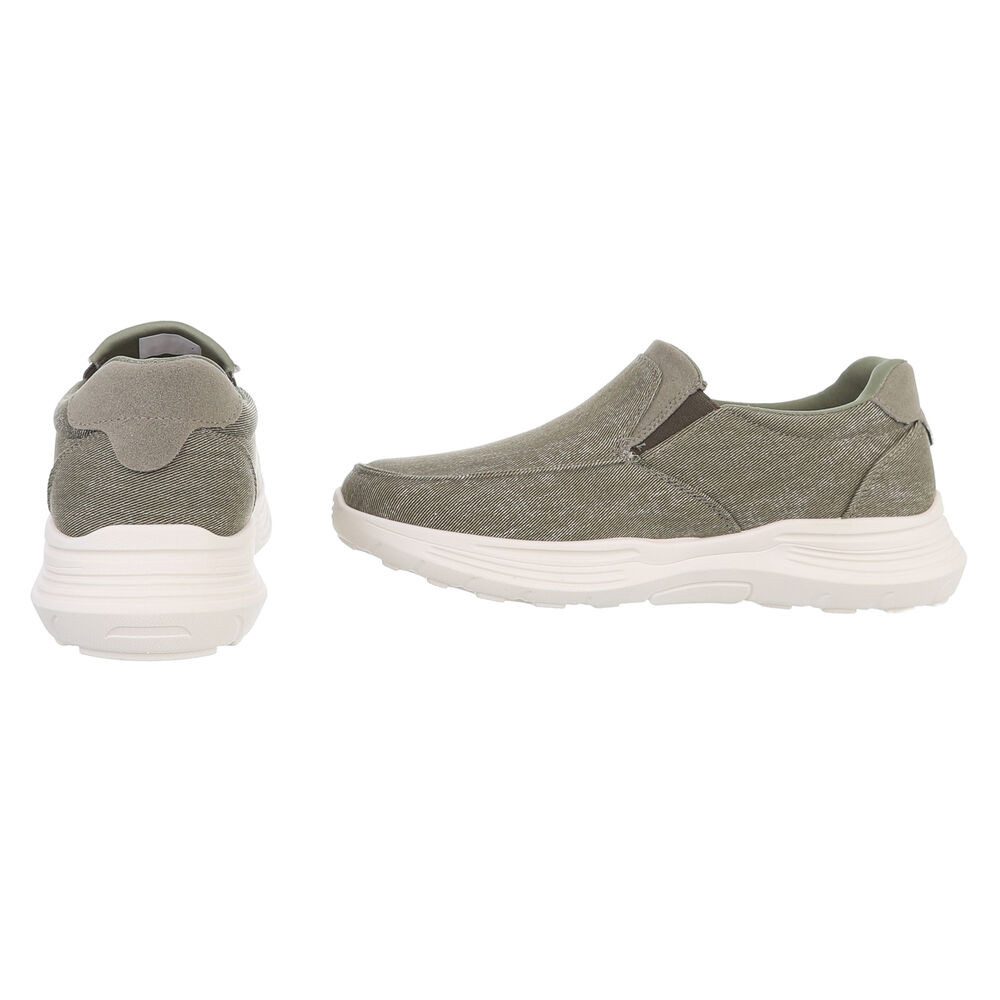 Coolwalk Bequeme Slip-On Schuhe für den Alltag – Komfortabel und stylish Sneaker (89229062) Blockabsatz Sneakers in Khaki