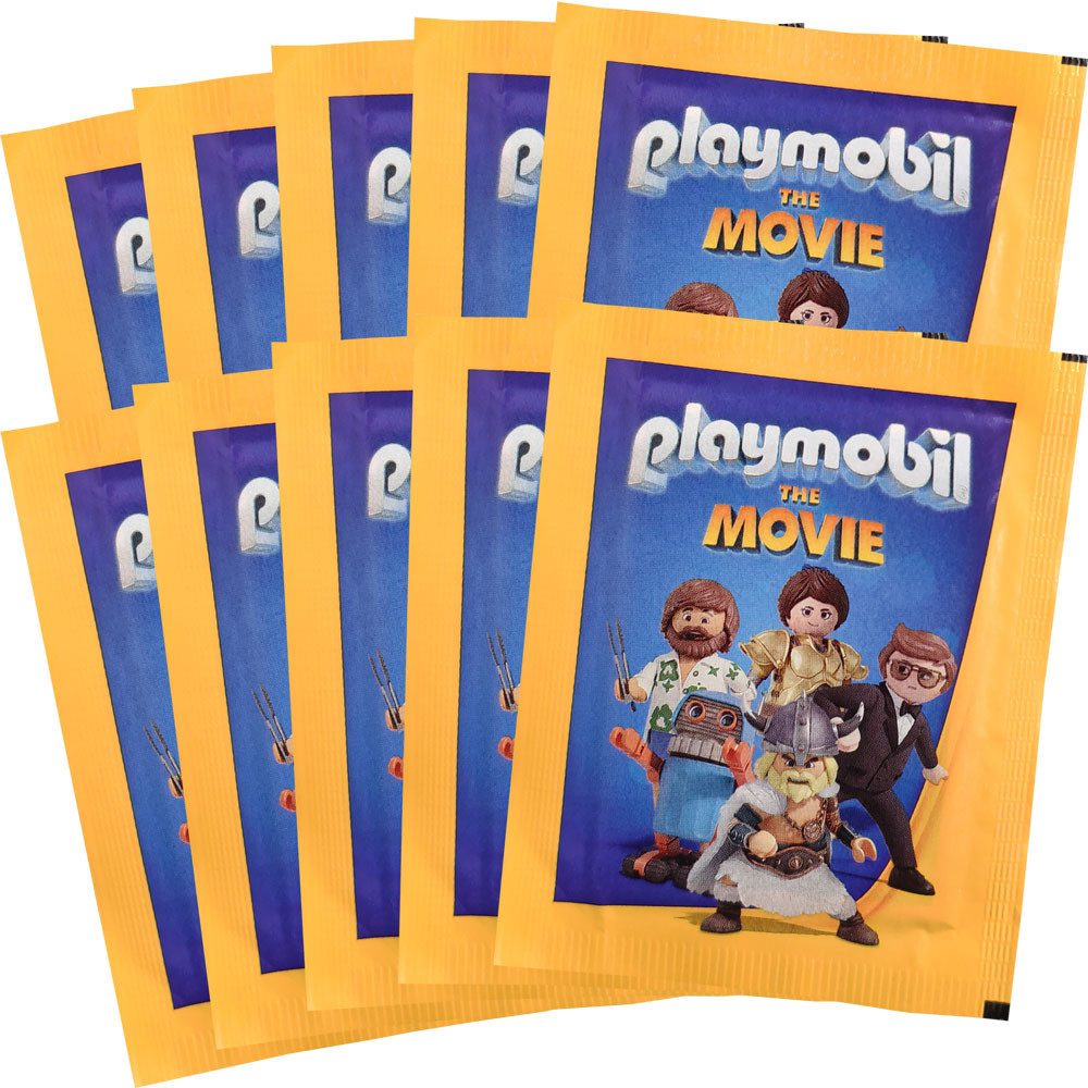 Blue Ocean Sammelkarte Playmobil - Der Film 2019 - Sammelsticker - 10 Tüten