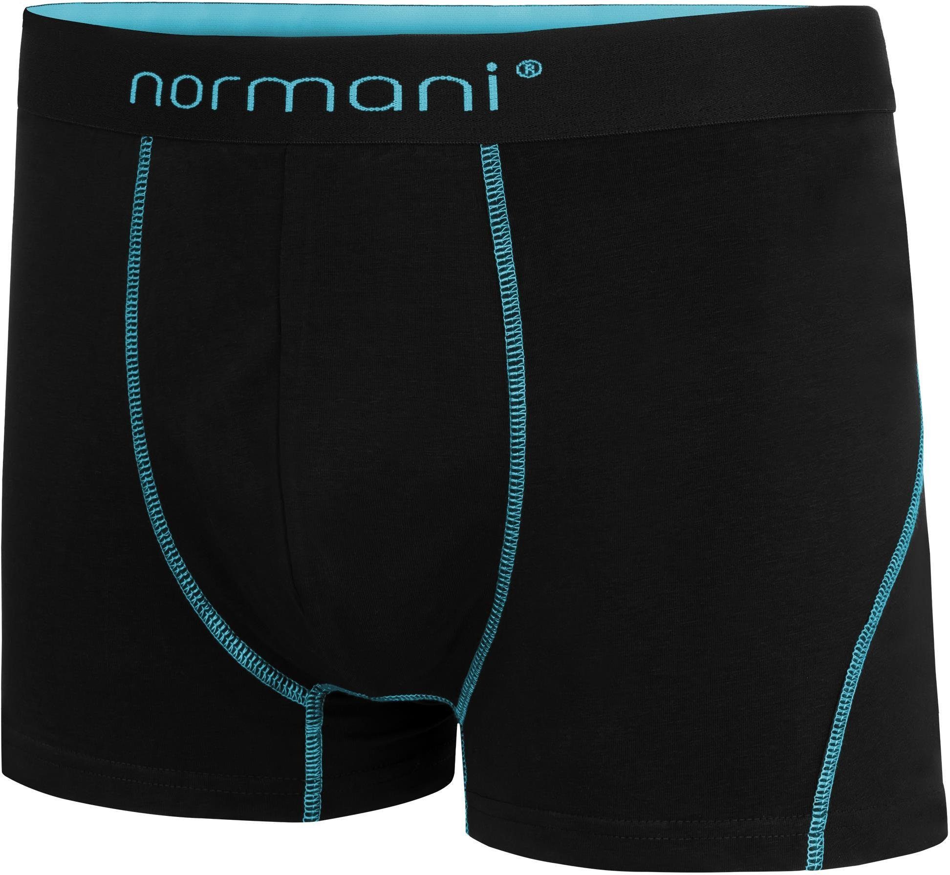 normani Boxershorts aus x Herren für atmungsaktiver Baumwolle 12 Türkis Baumwoll-Boxershorts Männer Unterhose