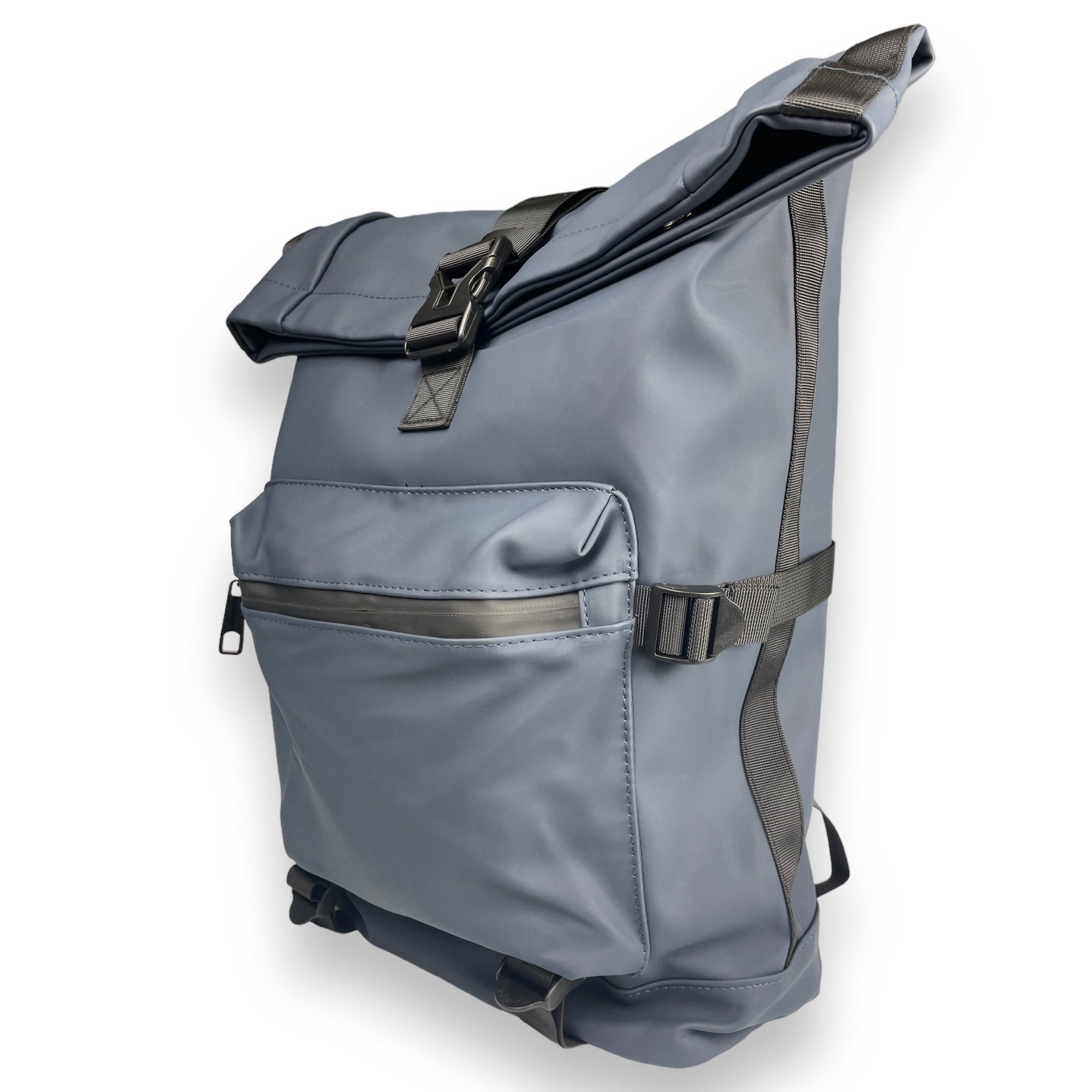 Taschen4life Laptoprucksack Rucksack wasserdicht 9049, Rolltop Backpack, A4 geeignet, Laptopfach, wetterfest