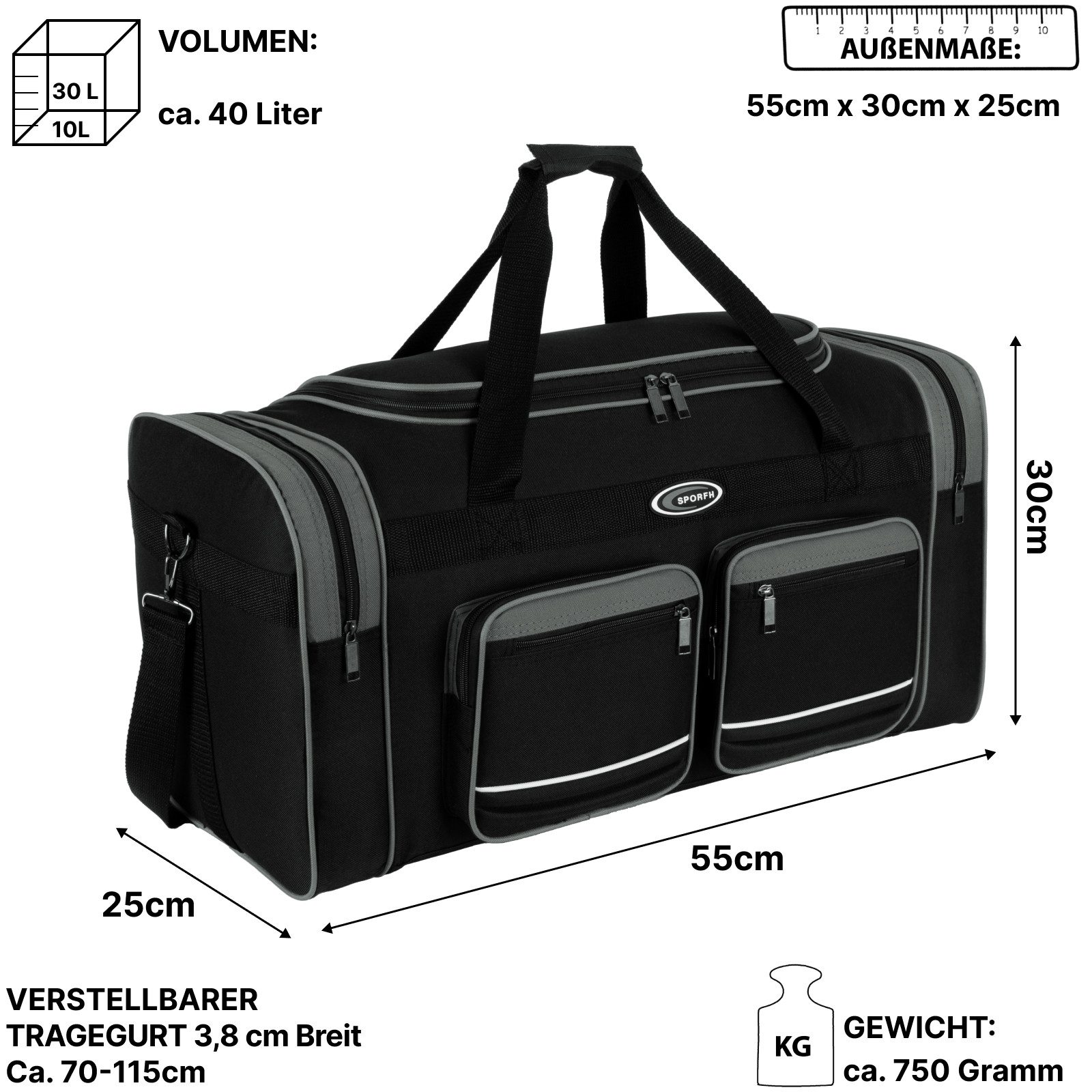 EAAKIE Sporttasche Sporttasche Saunatasche Reisetasche Fitnesstasche Damen Herren Kinder