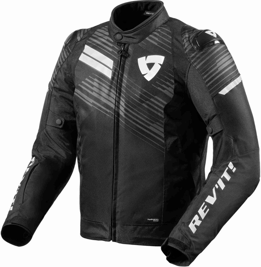 Revit Motorradjacke Apex H2O Motorrad Textiljacke Black/White