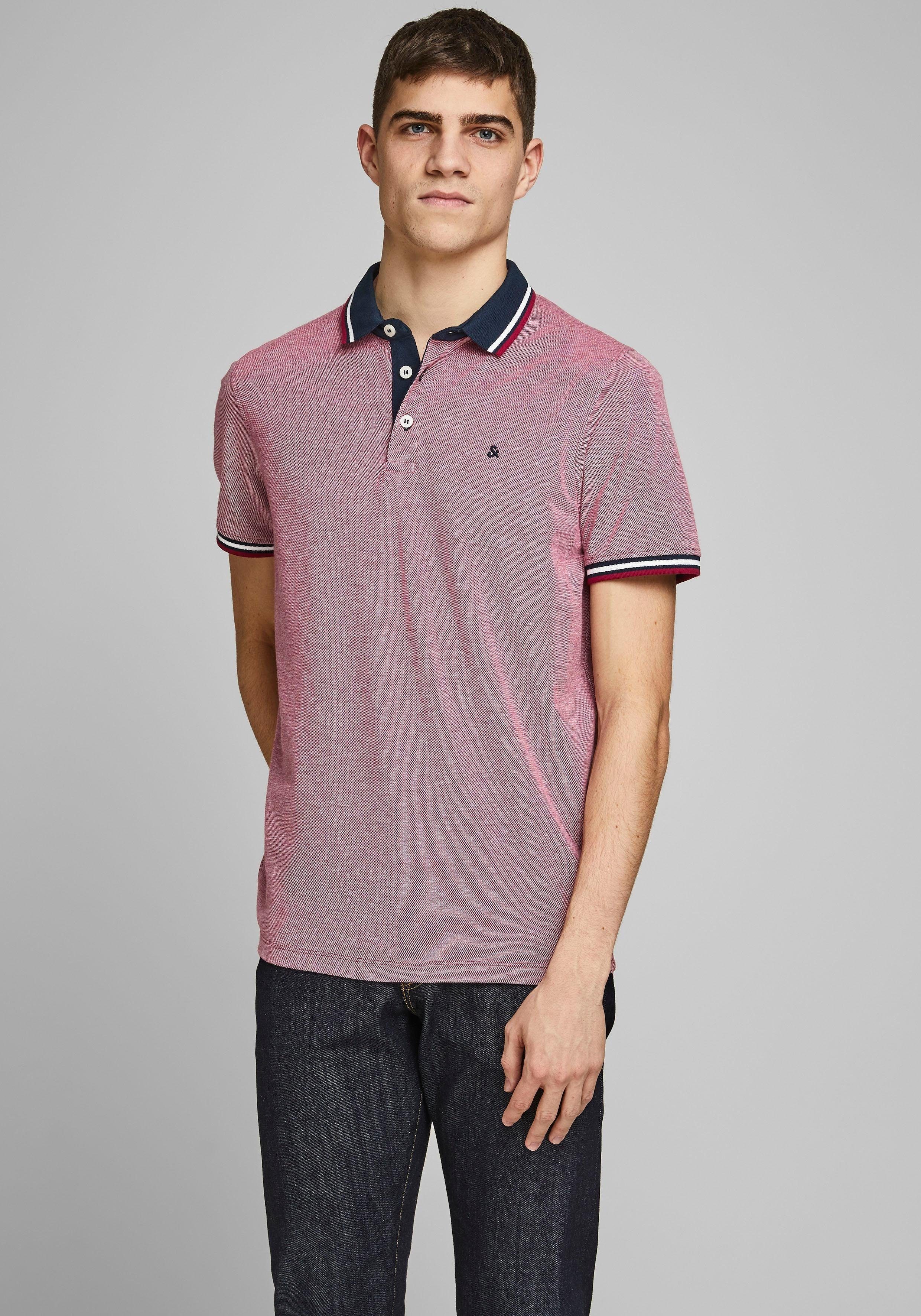 Jack & Jones Poloshirt JJEPAULOS Poloshirt mit klassischem Kragen und figur günstig online kaufen