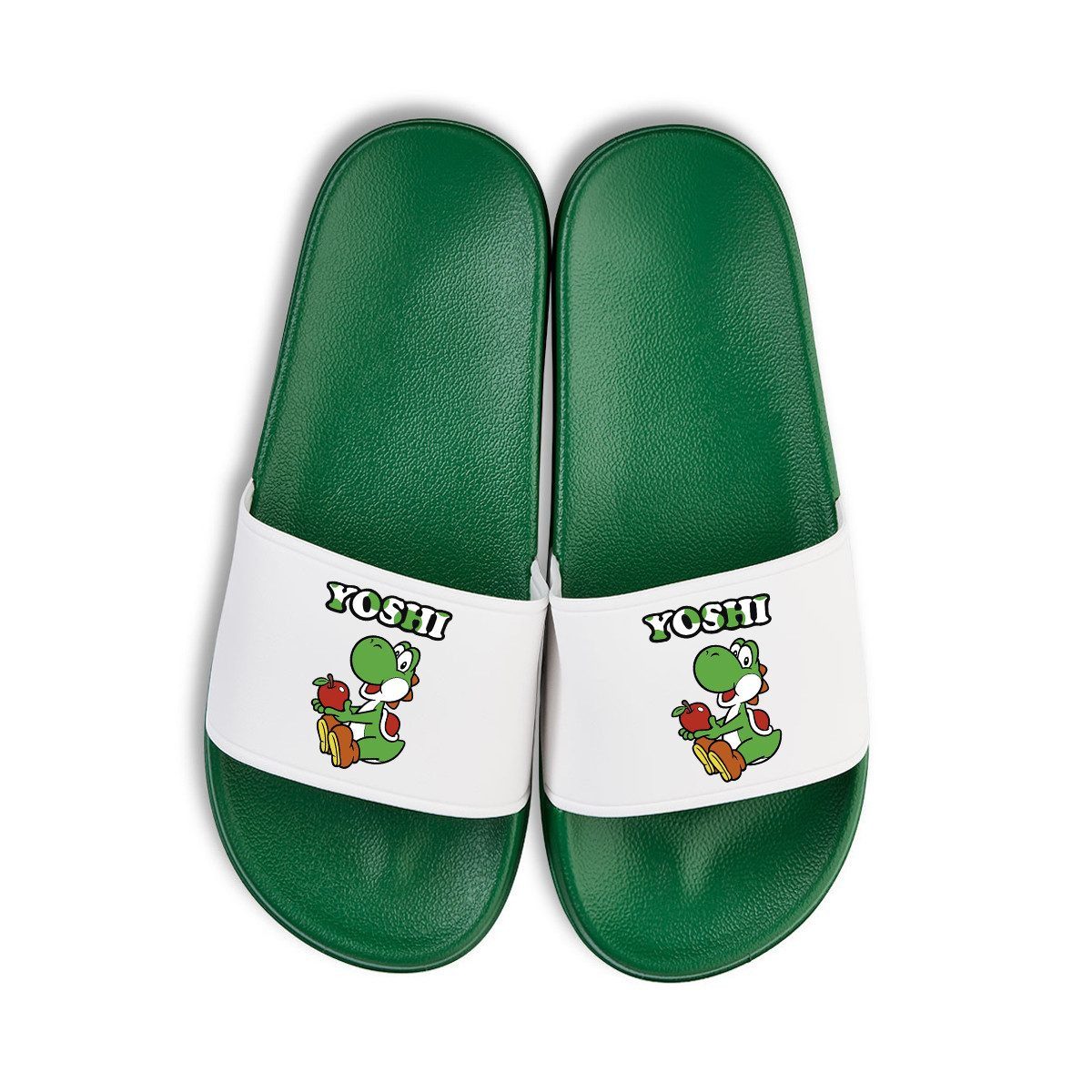 Youth Designz Yoshi Unisex Badelatschen Flip Flops Badeschuh mit lustigen Print für Damen und Herren