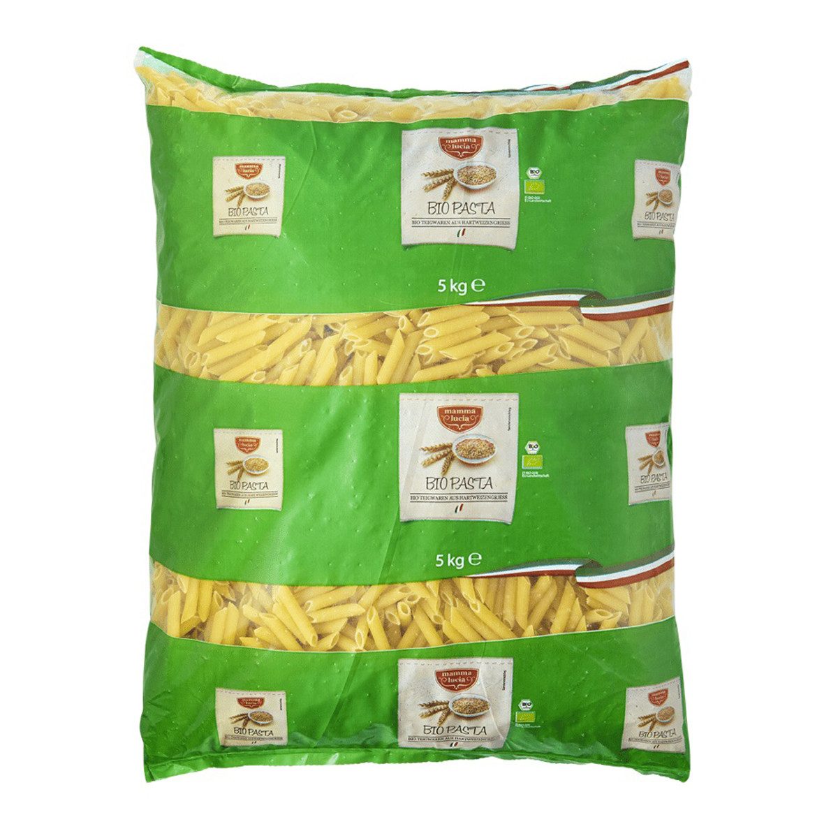 mamma lucia Nudeln, Mamma Lucia Bio Penne Rigate Hartweizengrießnudeln Beutel 5000g