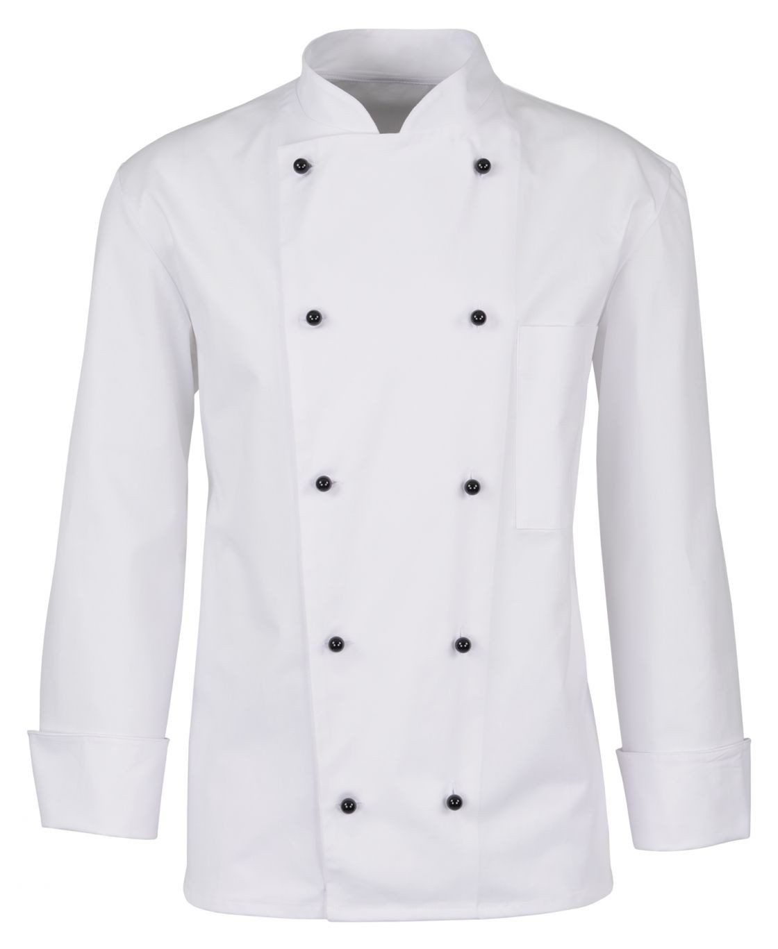 BEB Arbeitsjacke beb GASTRO Herren KOCHJACKE Stehkragen Baumwolle Weiß