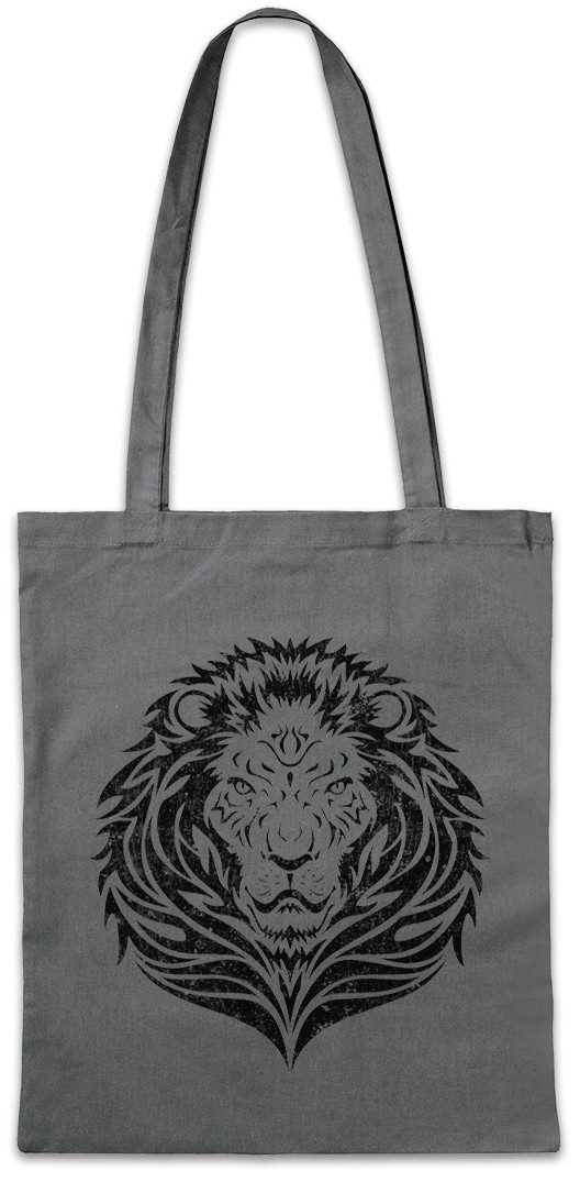 Urban Backwoods Beuteltasche Tribal Lion Stofftasche Oldschool Flash Tattoo Art Löwe Stamm Africa (1-tlg), Afrika Afrikanisch Afrikanischer African