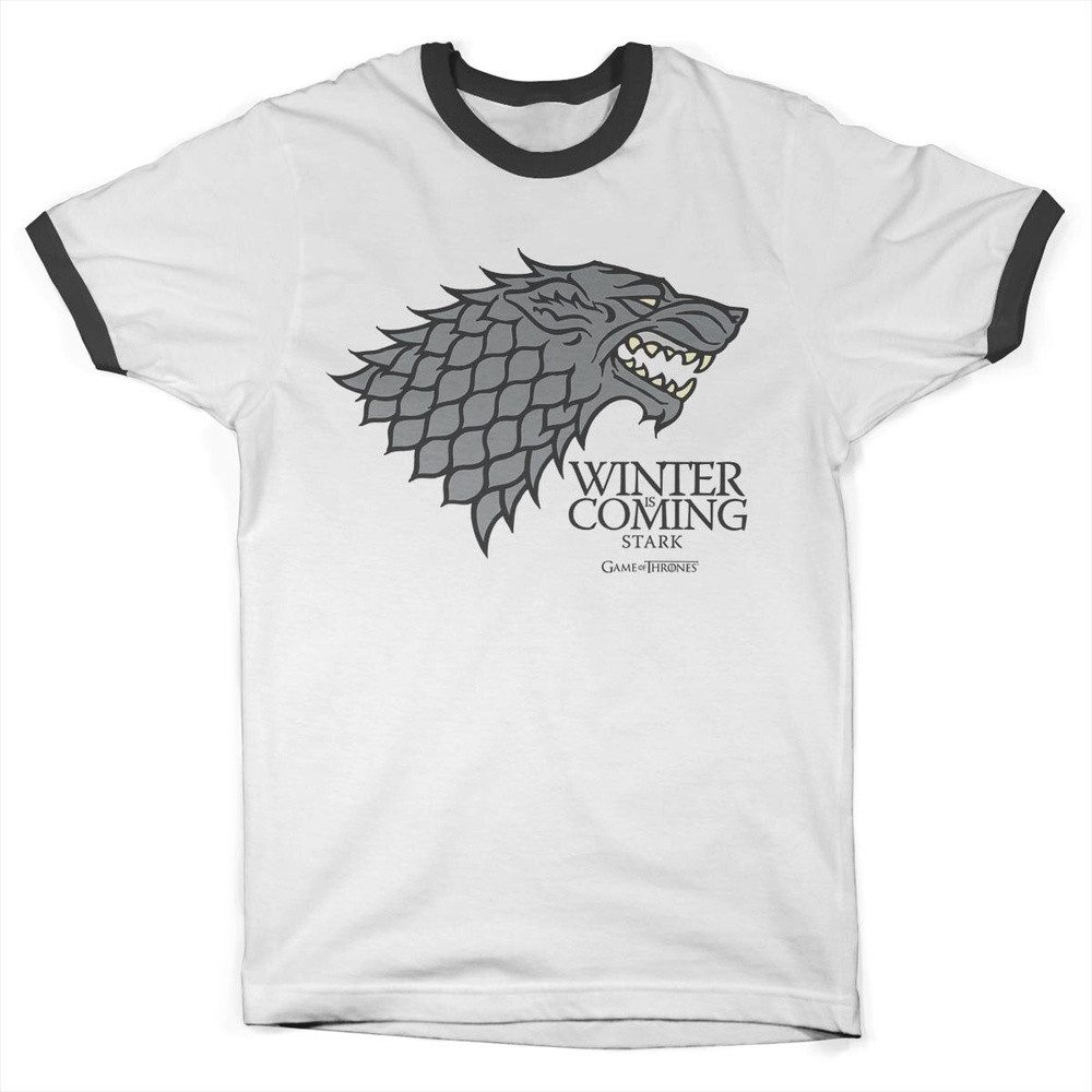 Game of Thrones T-Shirt Stark Sigil Ringer Tee