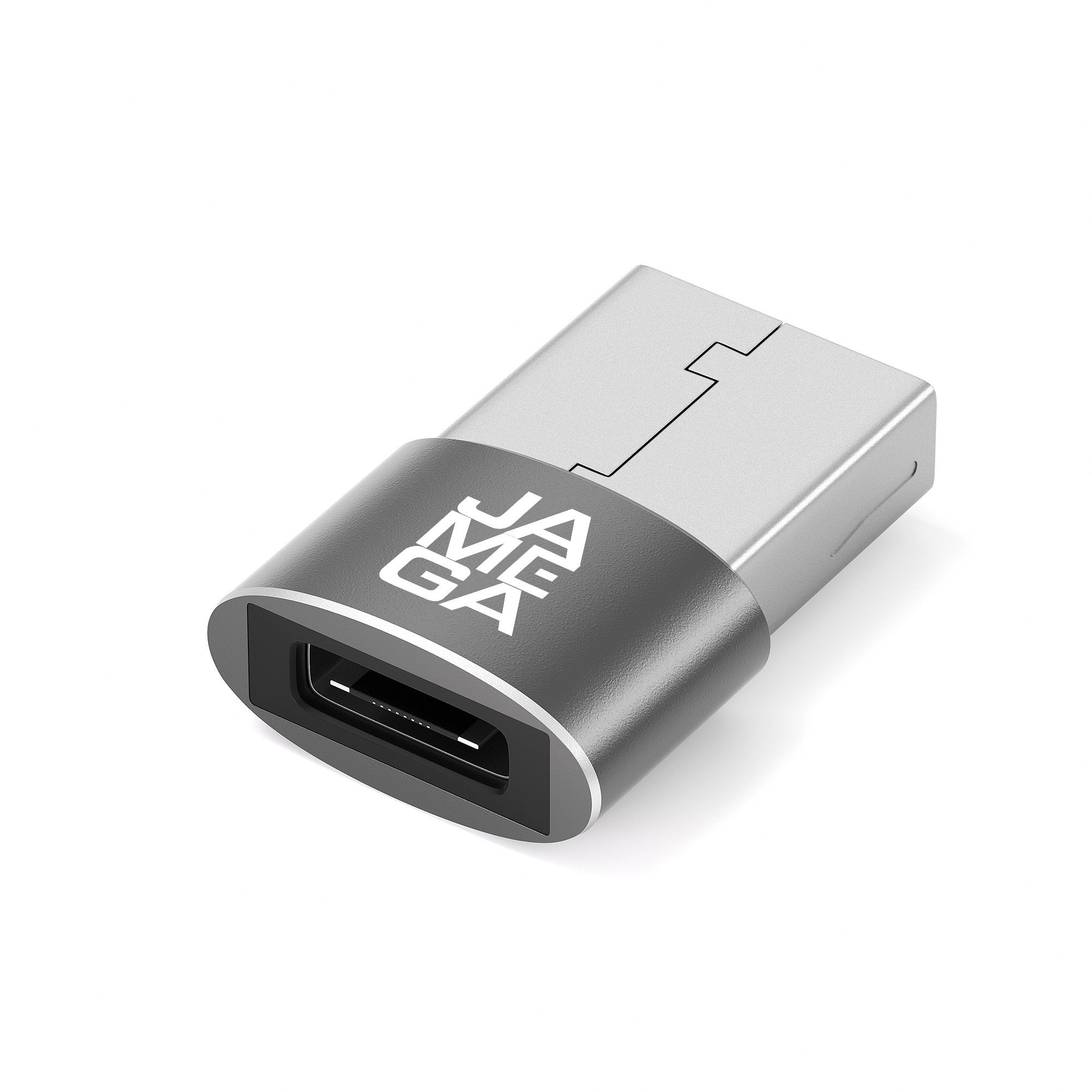 JAMEGA USB-A Stecker zu USB-C Adapter Buchse 2.0 Handy Laptop