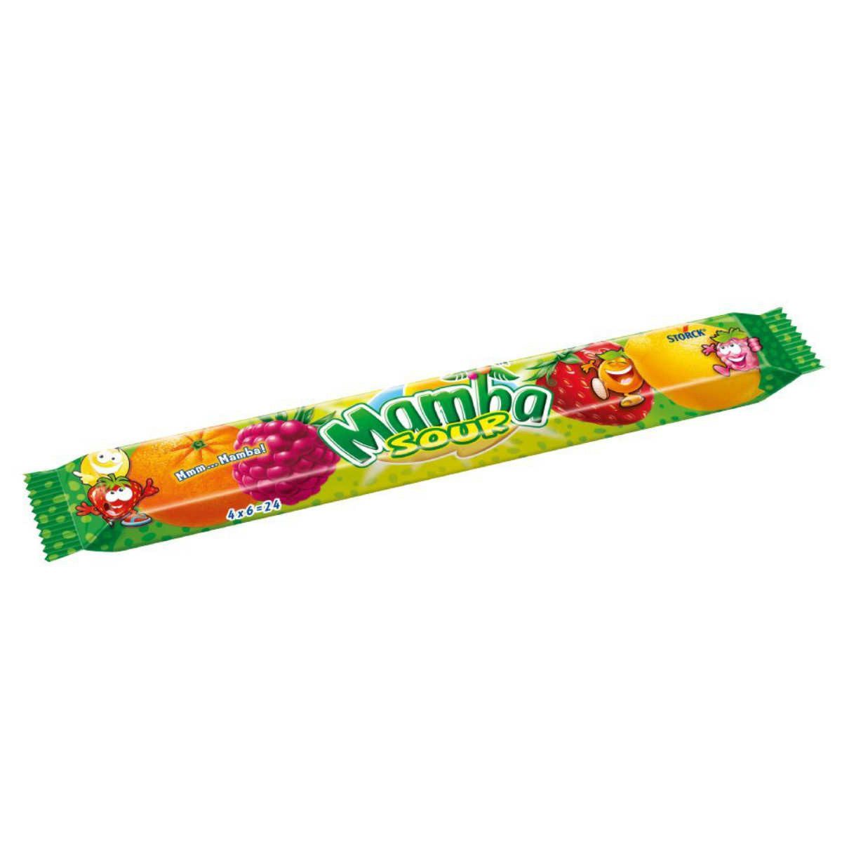 STORCK Süßigkeit, Storck Mamba Sour saure Kaubonbons mit fruchtigem Geschmack 106g
