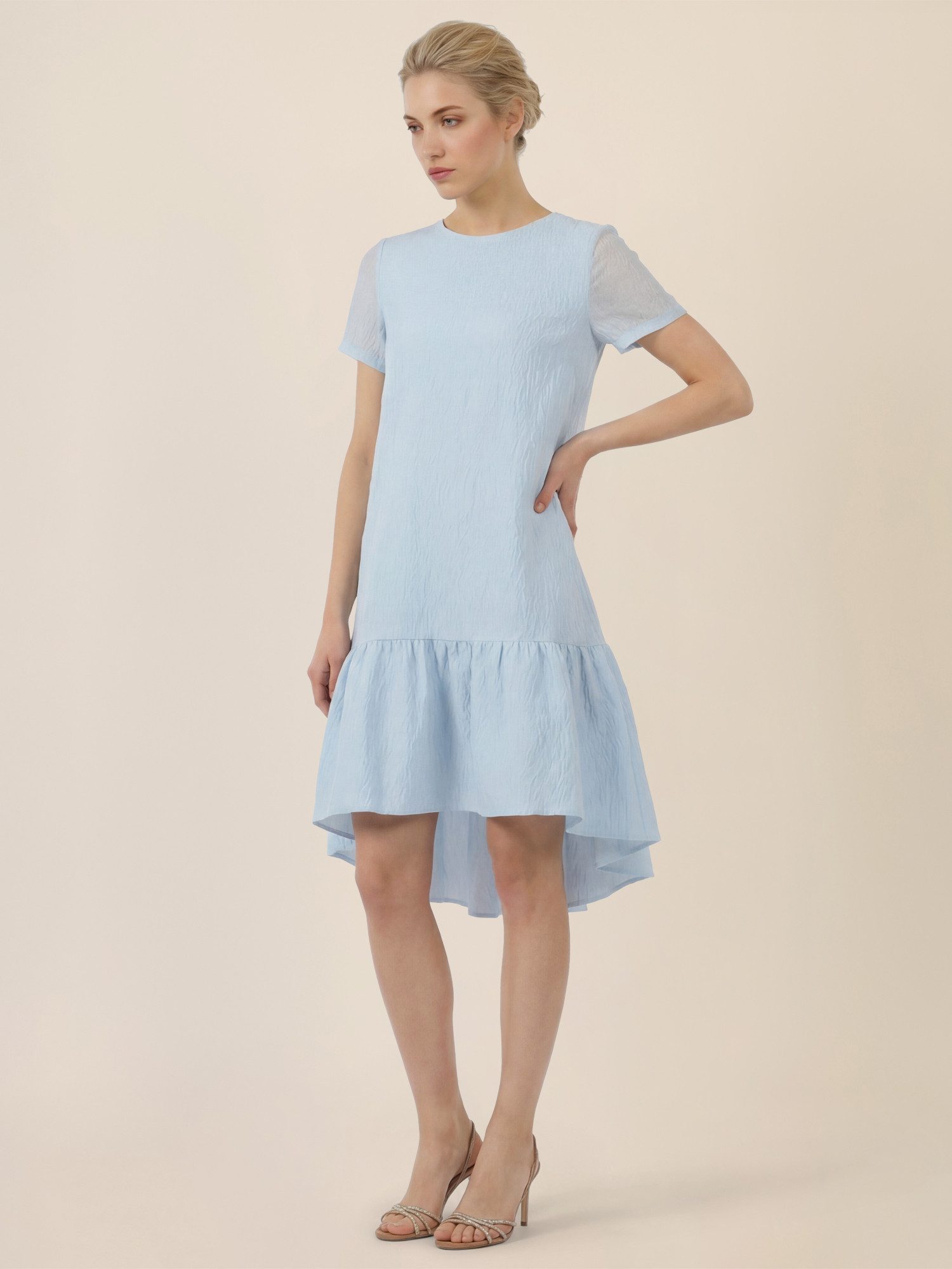 Apart Midikleid mit Volantsaum