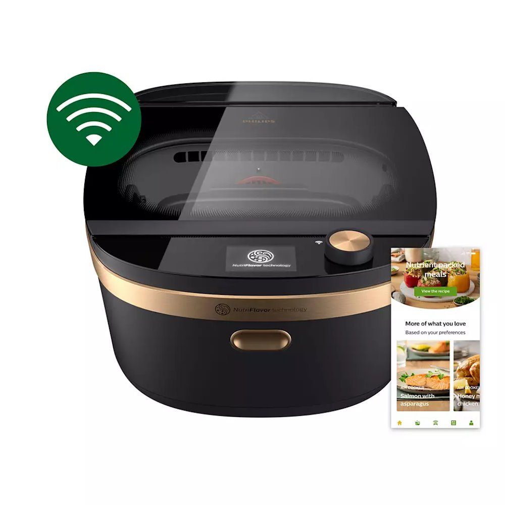 Philips Dampfgarer NX0960/90, Air Steam Cooker der Serie 7000, NutriFlavor Technologie, 1600,00 W