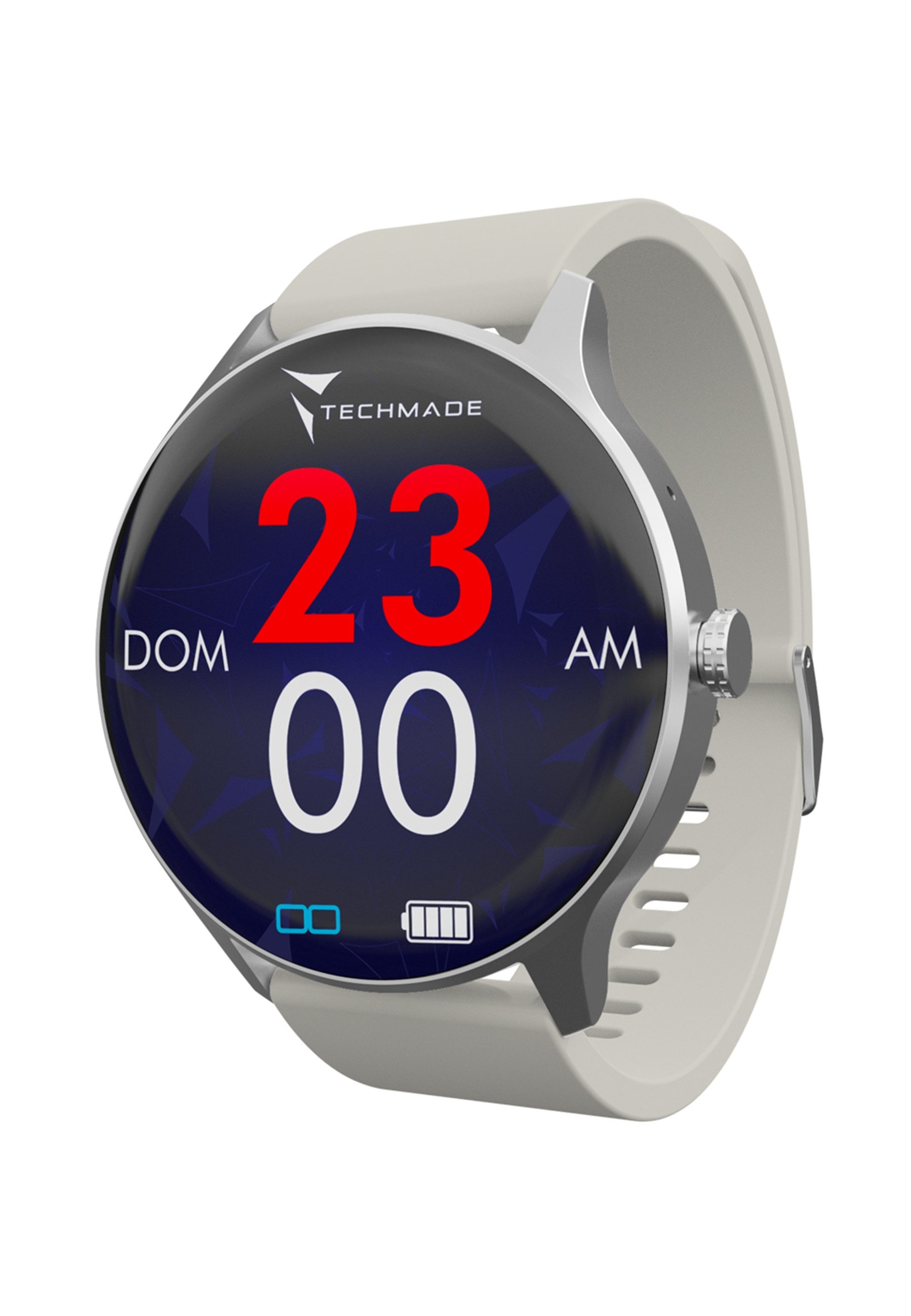 Techmade Smart Watch Dynamic Silver Smartwatch