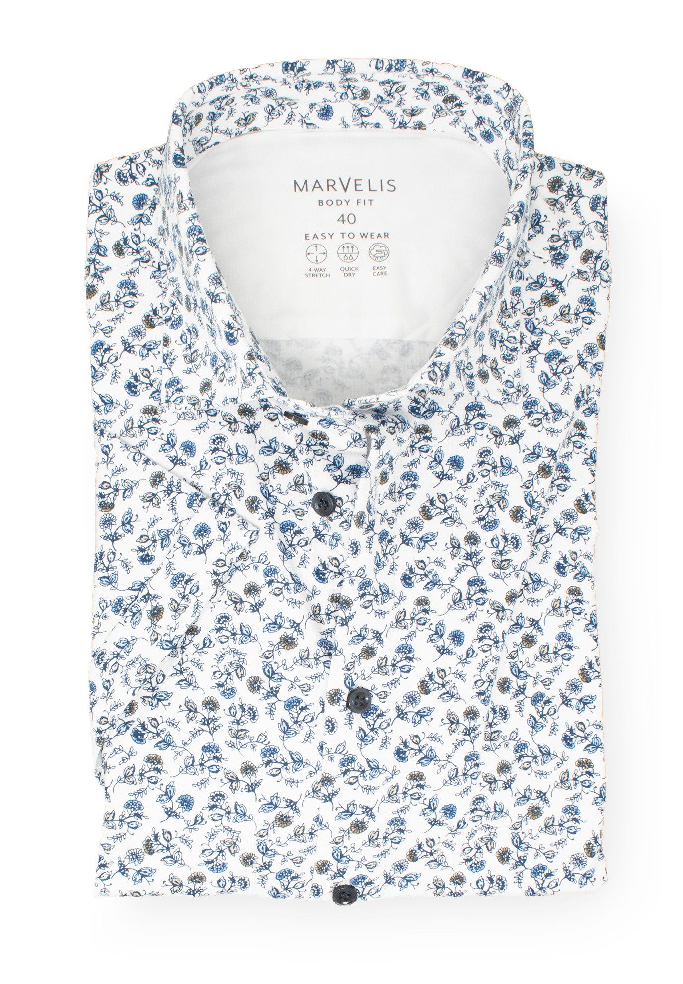 MARVELIS Kurzarmhemd Easy To Wear Body günstig online kaufen
