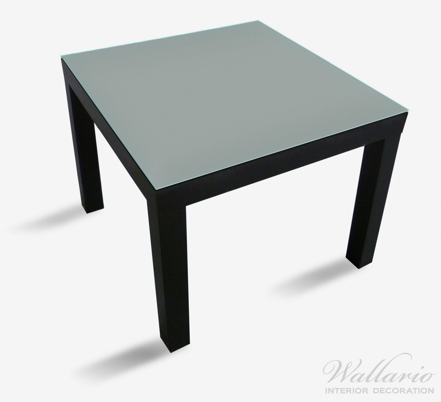 Wallario Tischplatte Ikea (1 geeignet Grau für Lack Tisch St)