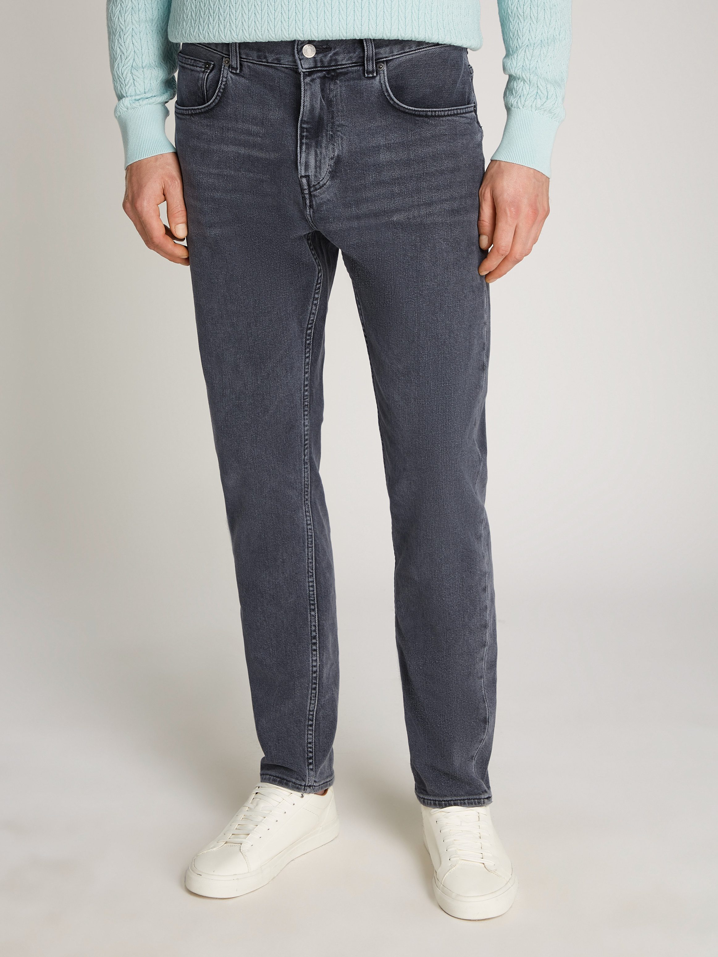 Tommy Hilfiger Tapered-fit-Jeans HARLEM Tapered Fit in grauer Waschung günstig online kaufen