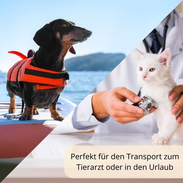 GarPet Tiertransportbox Transportbox Hunde Katzen Kaninchen Transport Auto Box Korb