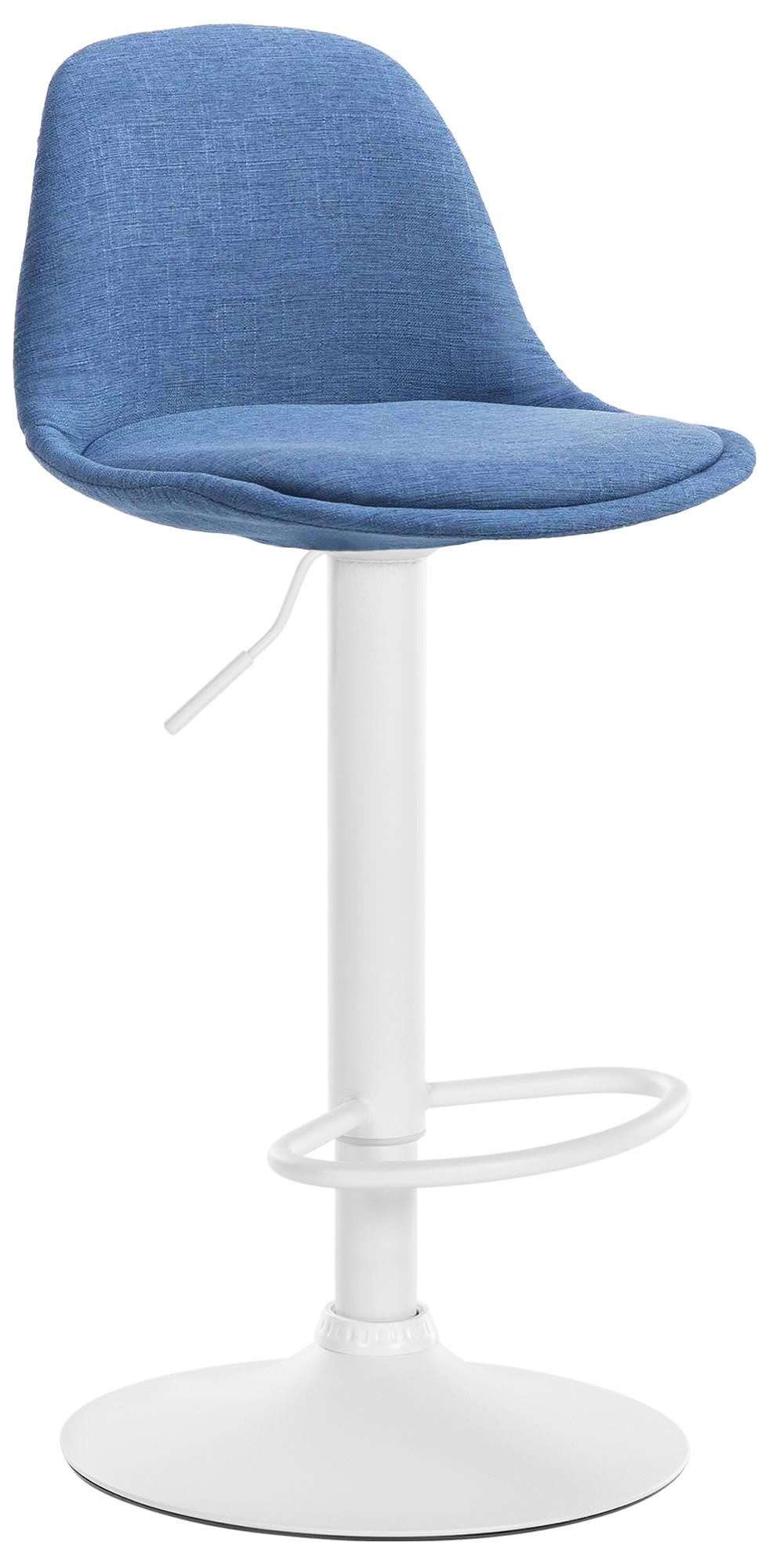 CLP Barhocker Kiel Stoff, mit Lehne und Fußstütze