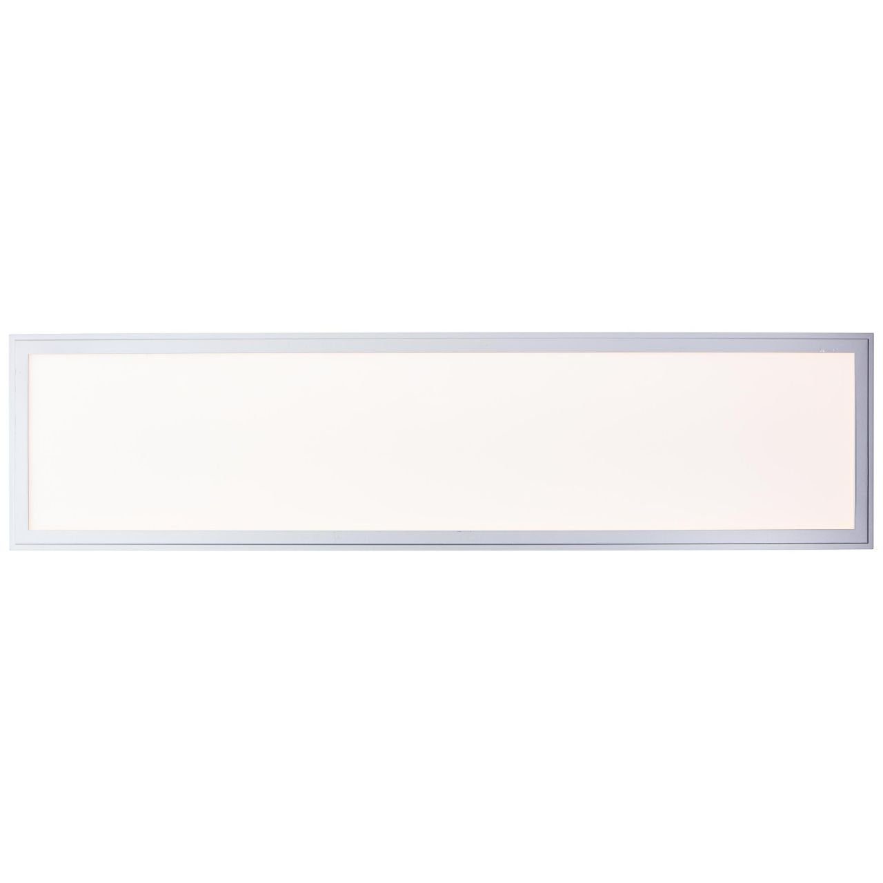 LED Deckenaufbau-Paneel 1x 100x25cm Deckenleuchte Brilliant silber Flat, integriert, Flat LED 32W