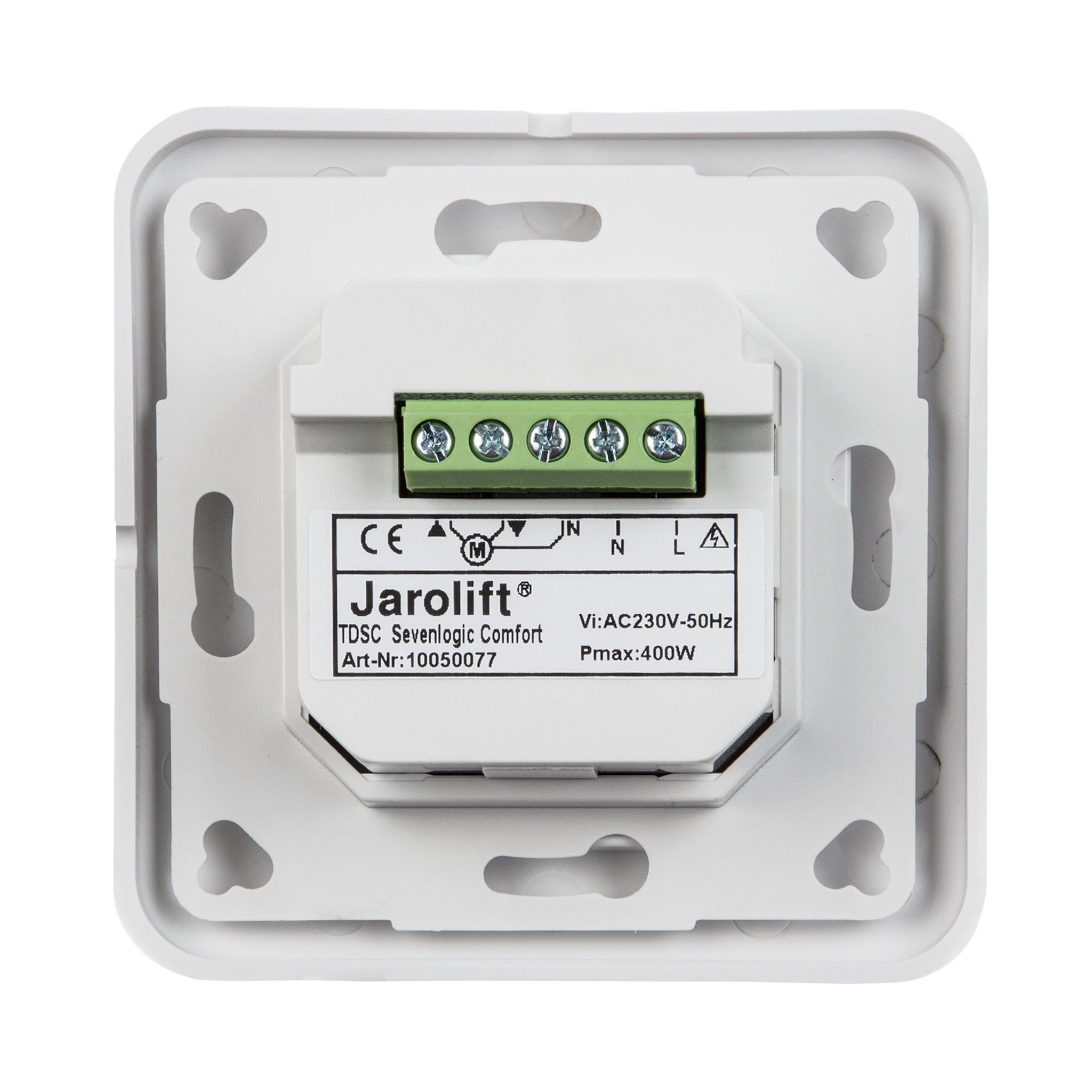 jarolift Zeitschaltuhr Sevenlogic Comfort weiß 230 V, 8 Programme, 50×50 mm, digital, 1-St., für den Innenbereich, Tageszeitschaltuhr, Wochenprogramm