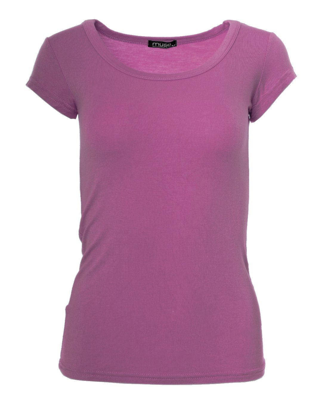 Muse T-Shirt Basic Kurzarm T-Shirt Skinny günstig online kaufen